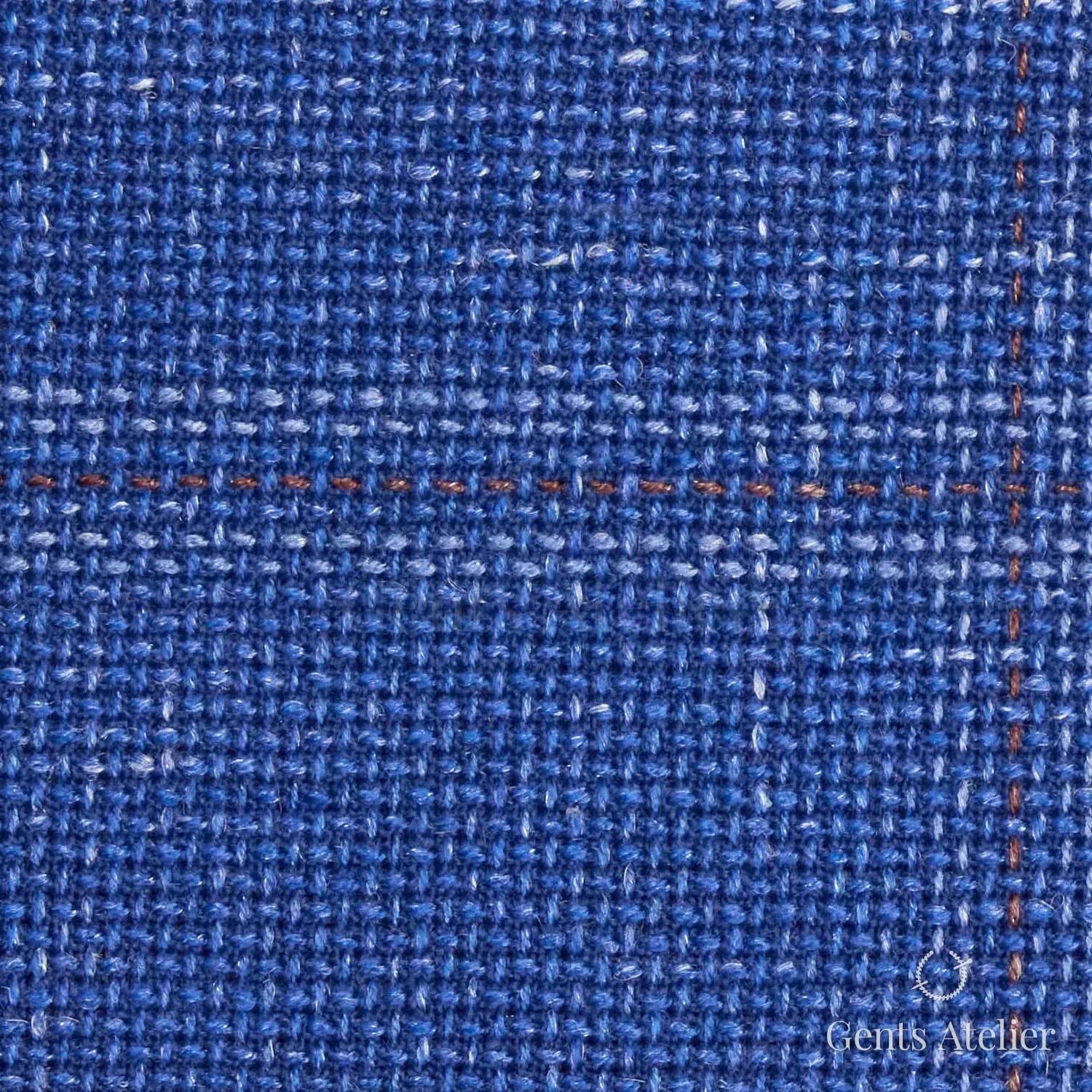 Костюм из Iniziare JX3169 — синий, 92% Шерсть, 5% Лён, 2% Шёлк, 1% Лиоцелл