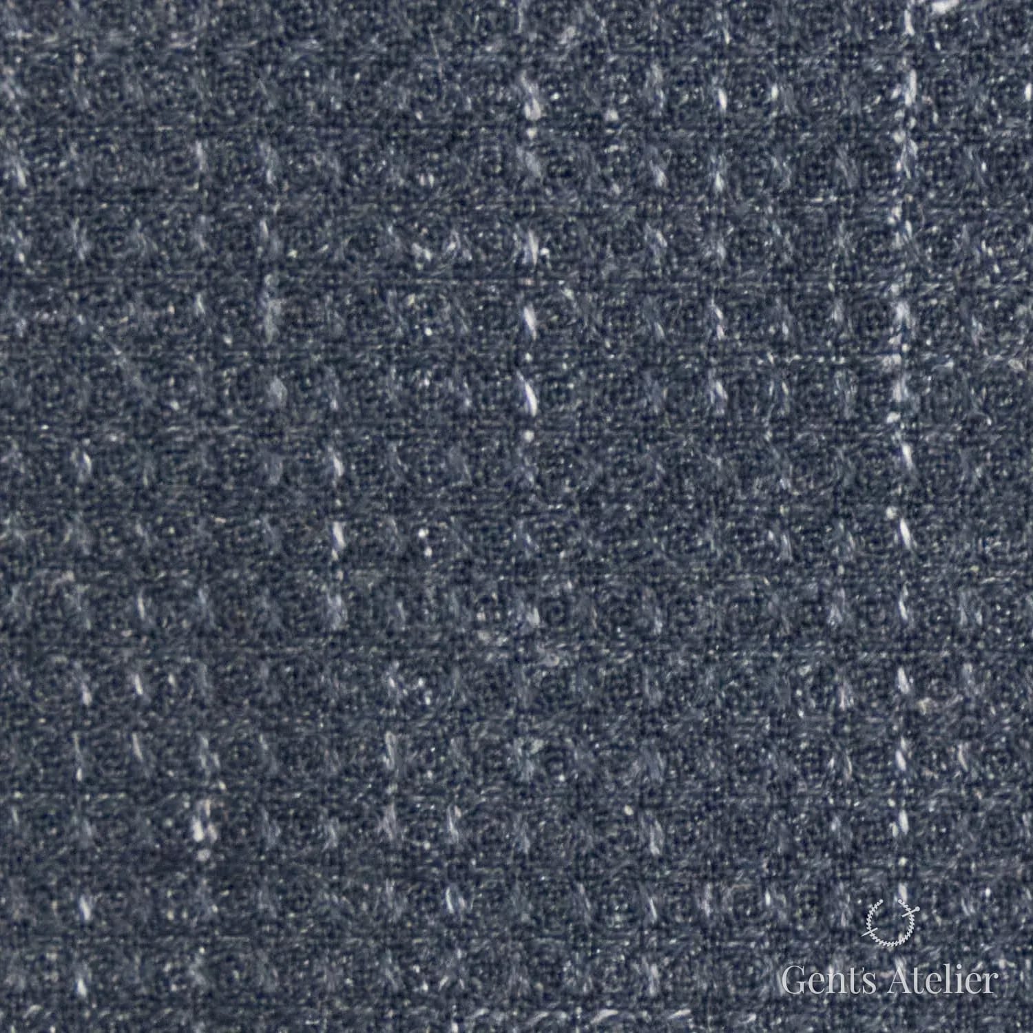 Костюм из Iniziare JX3172 — тёмно-синий текстурный, 78% Шерсть, 14% Лён, 5% Шёлк, 3% Лиоцелл