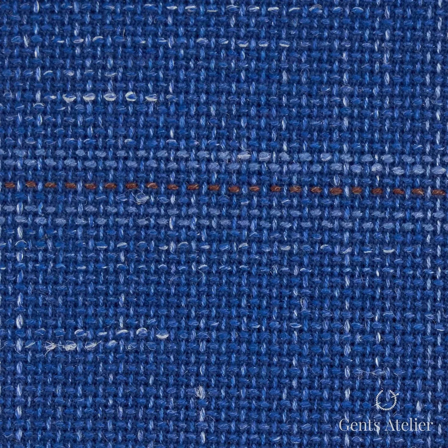 Костюм из Iniziare JX3169 — тёмно-синий меланж, 92% Шерсть, 5% Лён, 2% Шёлк, 1% Лиоцелл