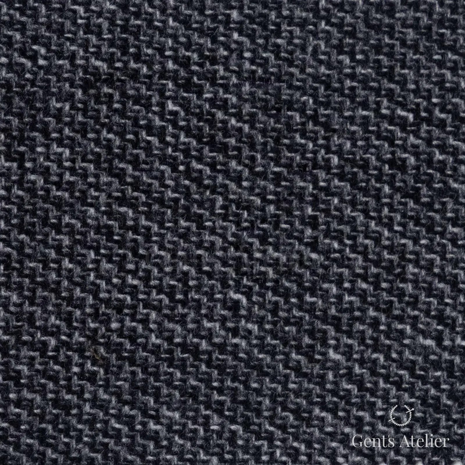 Костюмная ткань Marzoni 651 - 599 / 1500 — Антрацит, меланж, 90% шерсть, 10% кашемир