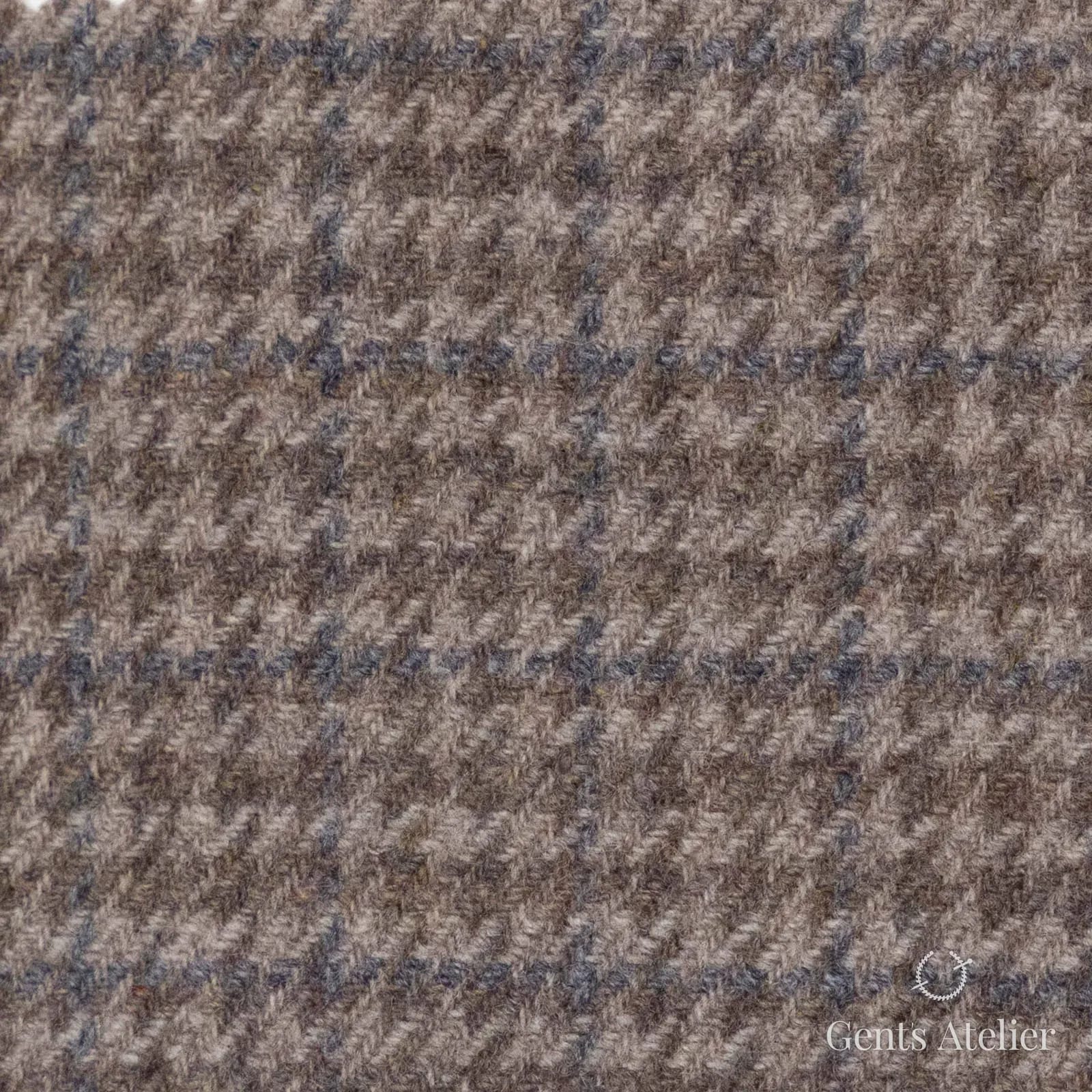 Костюмная ткань Marzoni 651 - 660 / 1200 — Light Brown, гусиная лапка, 90% шерсть, 10% кашемир