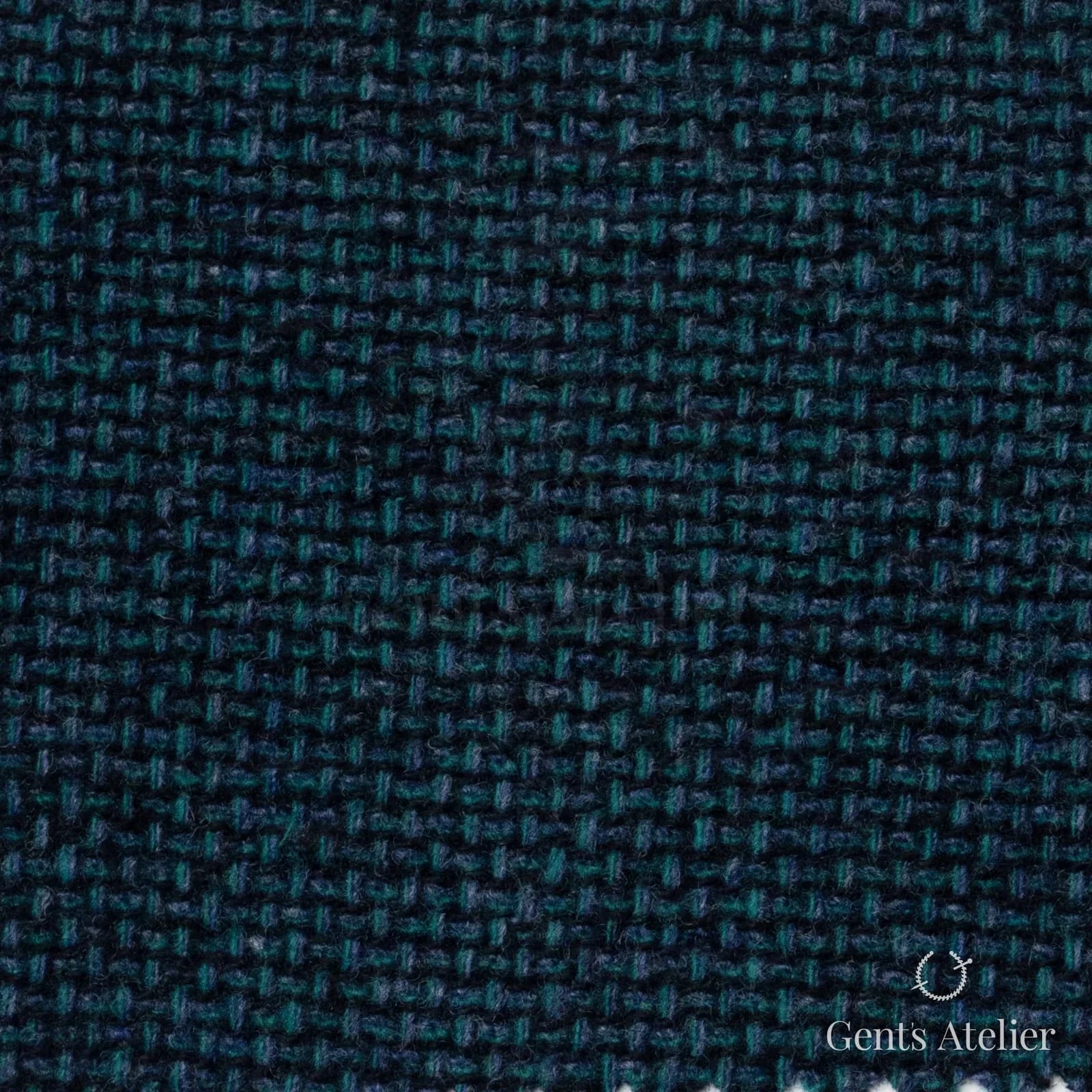 Костюмная ткань Marzoni 651 - 690 / 1500 — Зелёный, меланж, 90% шерсть, 10% кашемир