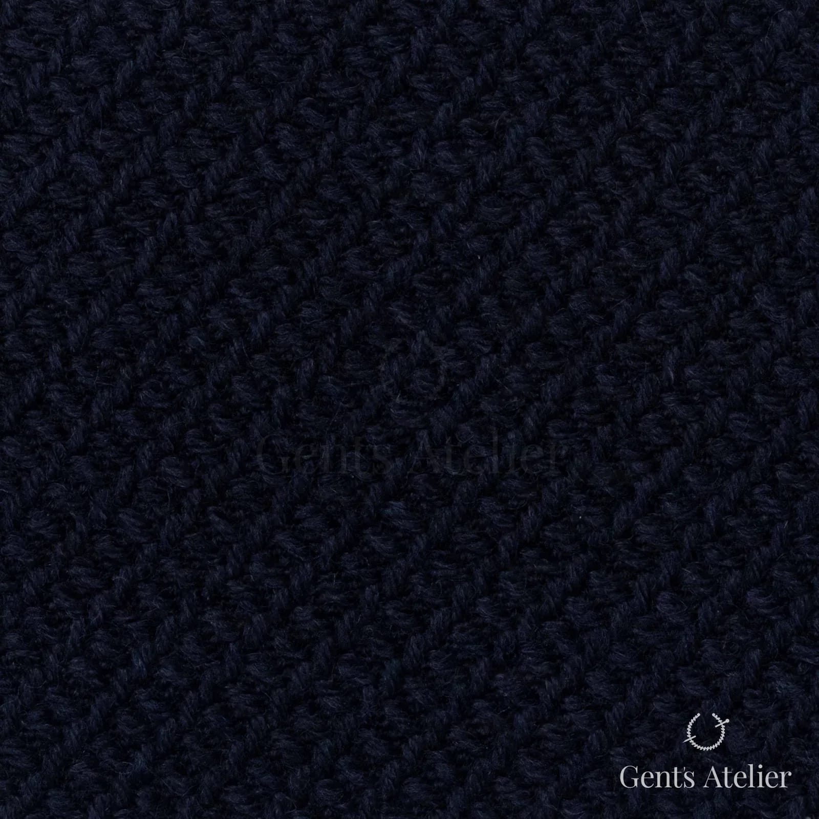 Костюмная ткань Marzoni 665 - 109 / 1200 — Тёмно-синий, ёлочка, 99% шерсть, 1% эластан