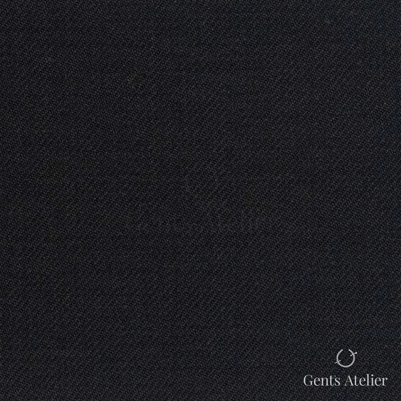 Костюмная ткань Marzoni 606 - 398 / 700 — Чёрный, однотонная, 100% шерсть