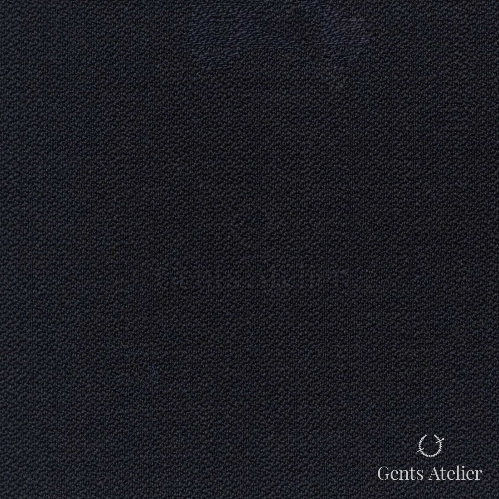 Костюмная ткань Marzoni 607 - 817 / 900 — Чёрный / Синий, однотонная, 100% шерсть