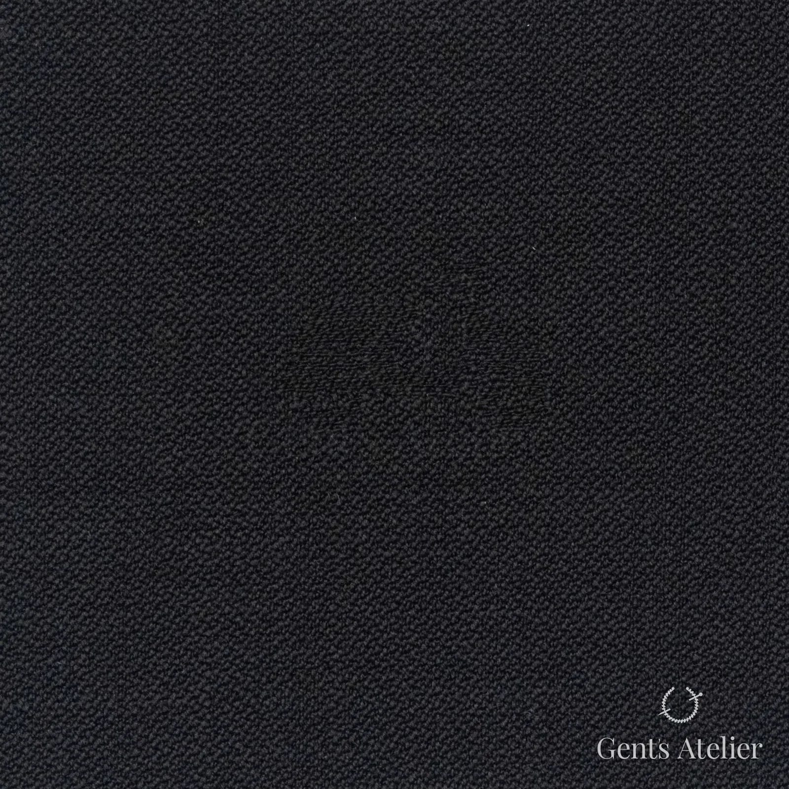 Костюмная ткань Marzoni 607 - 818 / 900 — Чёрный, однотонная, 100% шерсть