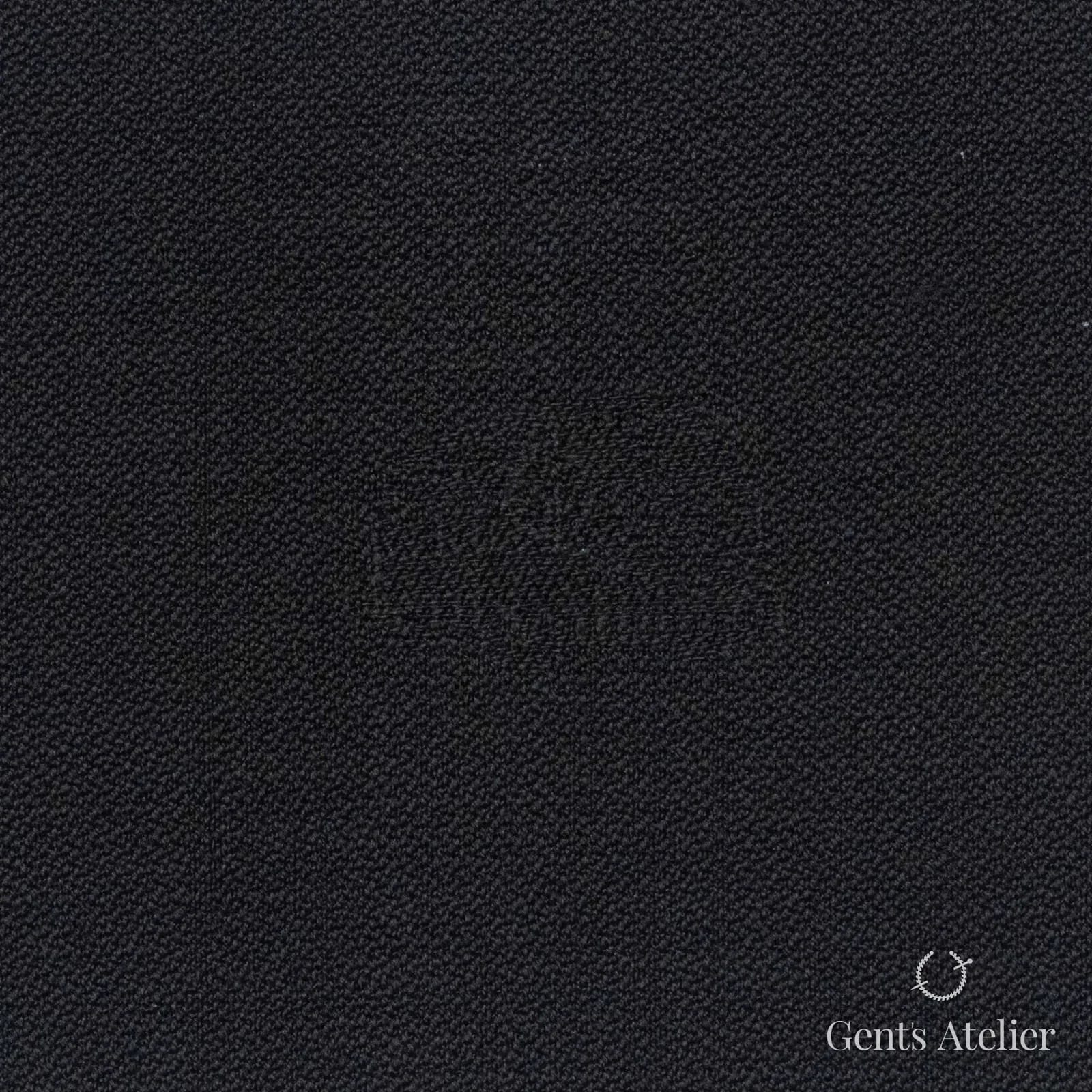 Костюмная ткань Marzoni 607 - 820 / 900 — Чёрный, однотонная, 100% шерсть