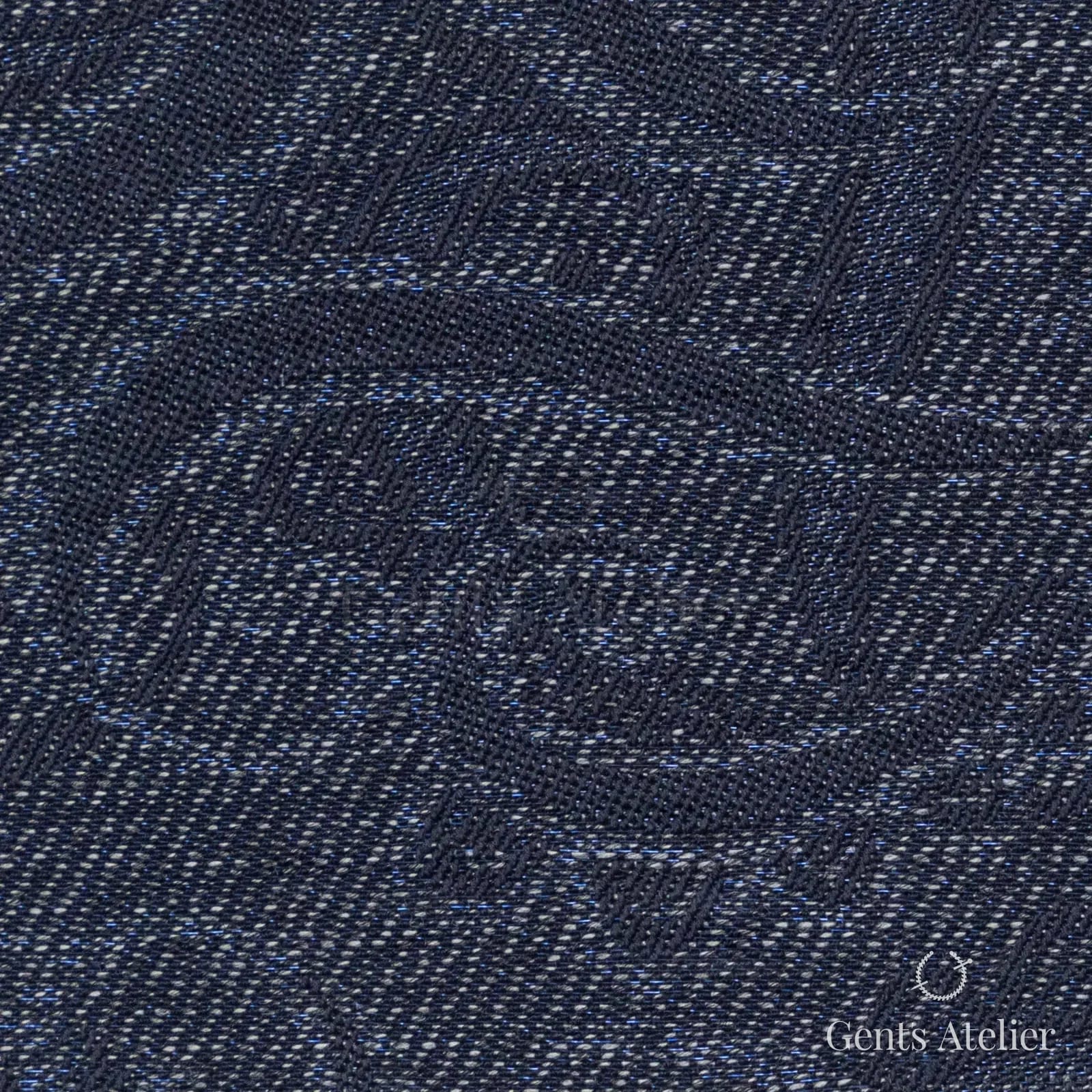 Костюмная ткань Marzoni 607 - 832 / 1000 — Синий, меланж, 95% шерсть, 5% полиэстер