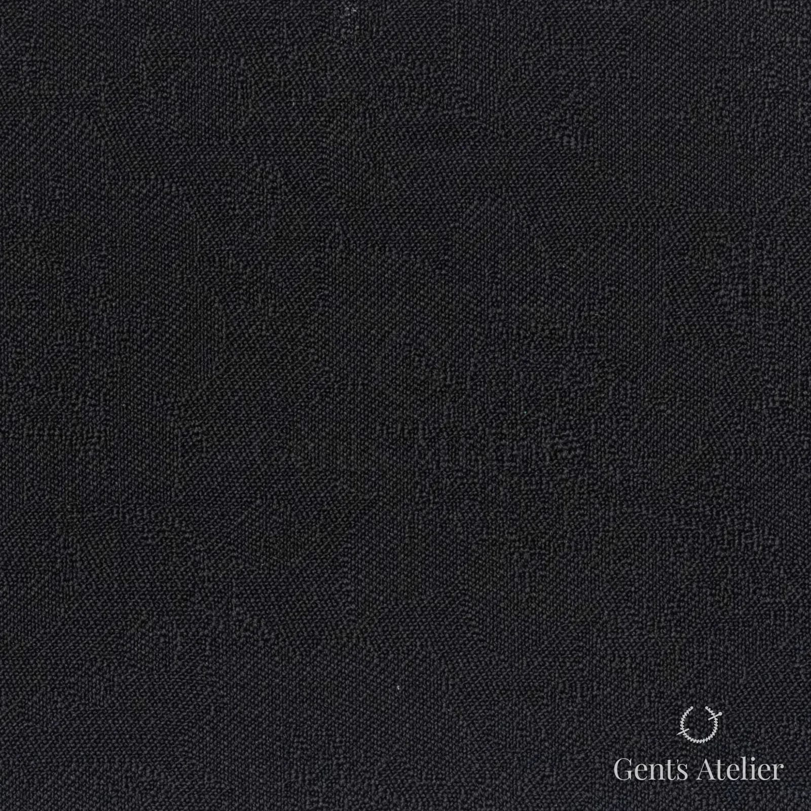 Костюмная ткань Marzoni 609 - 455 / 900 — Чёрный, однотонная, 100% шерсть