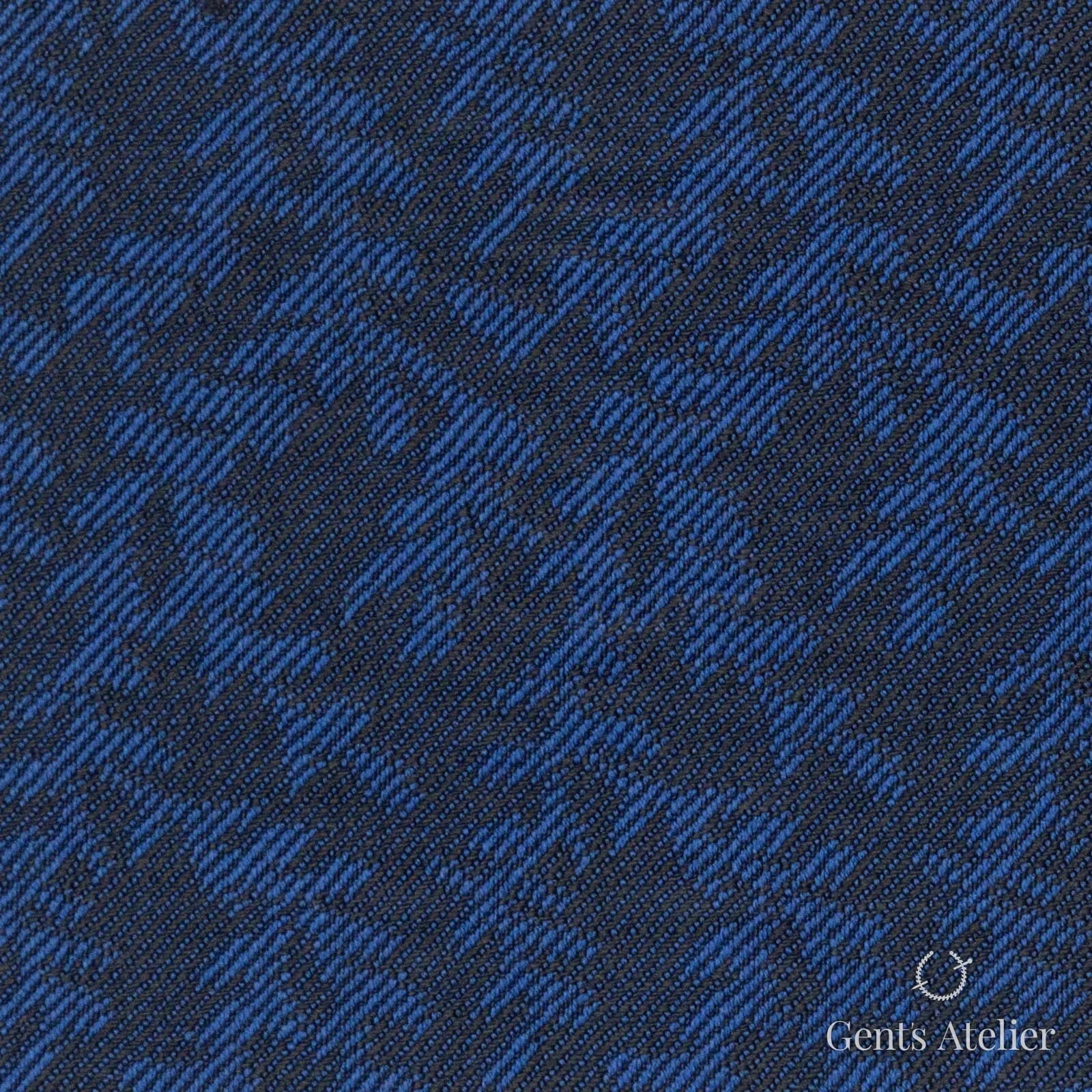 Костюмная ткань Marzoni 609 - 457 / 900 — Синий, гусиная лапка, 100% шерсть