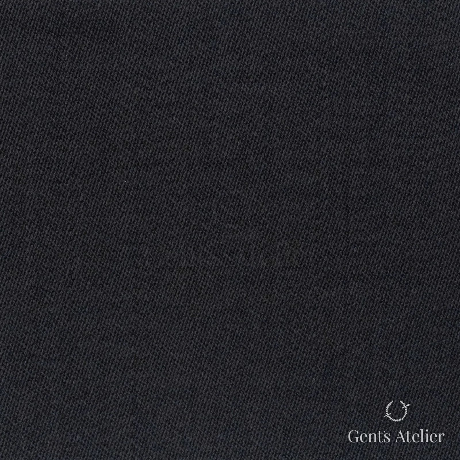 Костюмная ткань Marzoni 609 - 958 / 1300 — Чёрный, однотонная, 100% шерсть