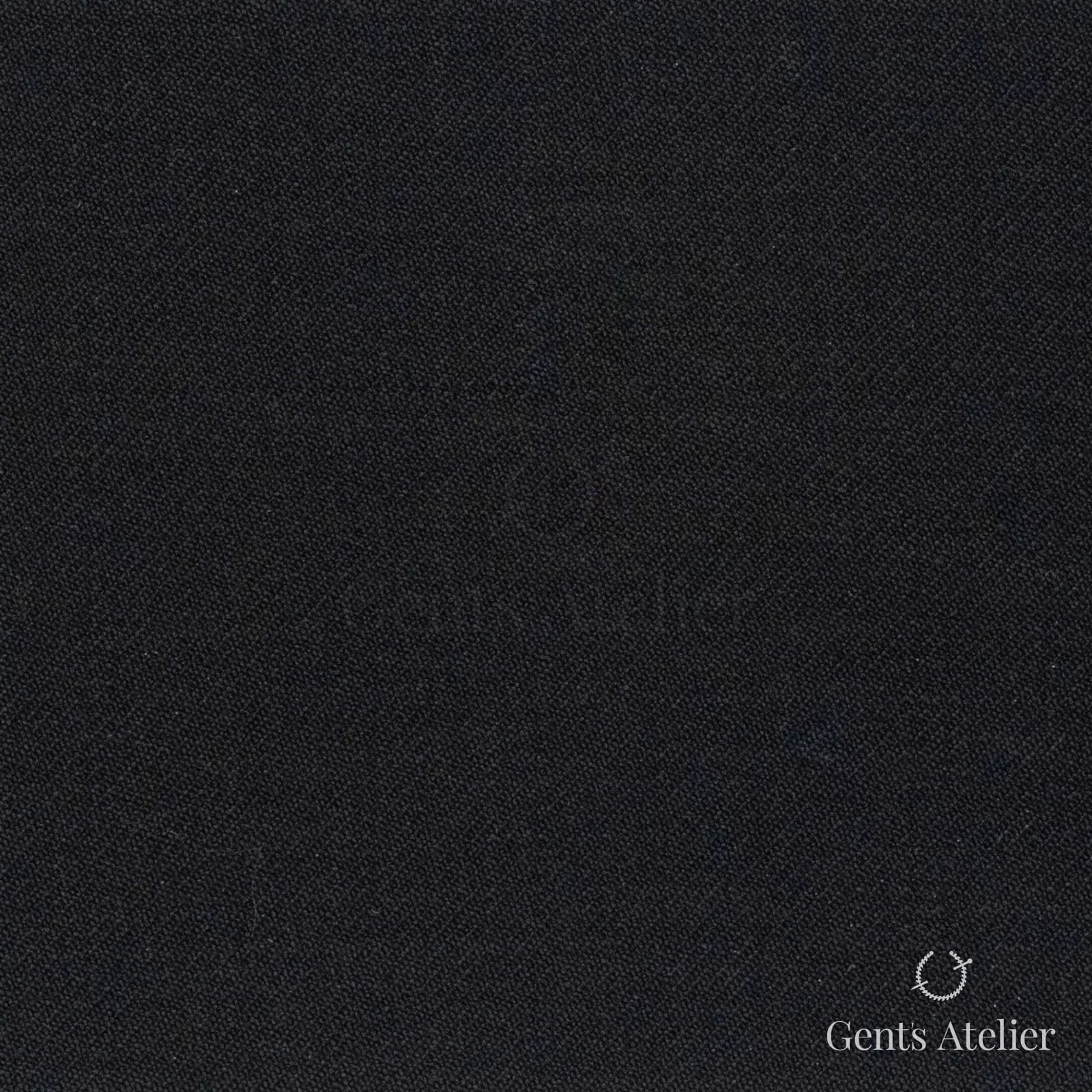 Костюмная ткань Marzoni 609 - 990 / 900 — Чёрный, однотонная, 100% шерсть