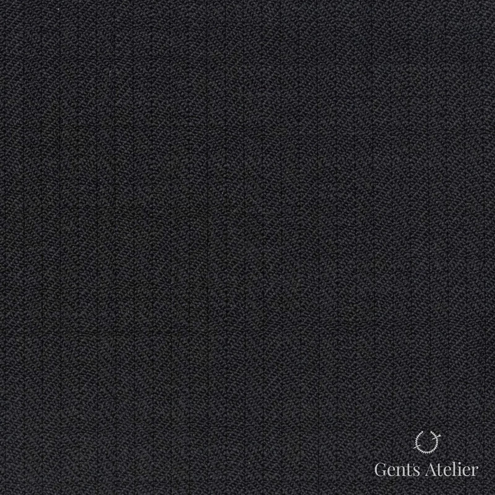 Костюмная ткань Marzoni 624 - 148 / 800 — Чёрный, однотонная, 100% шерсть