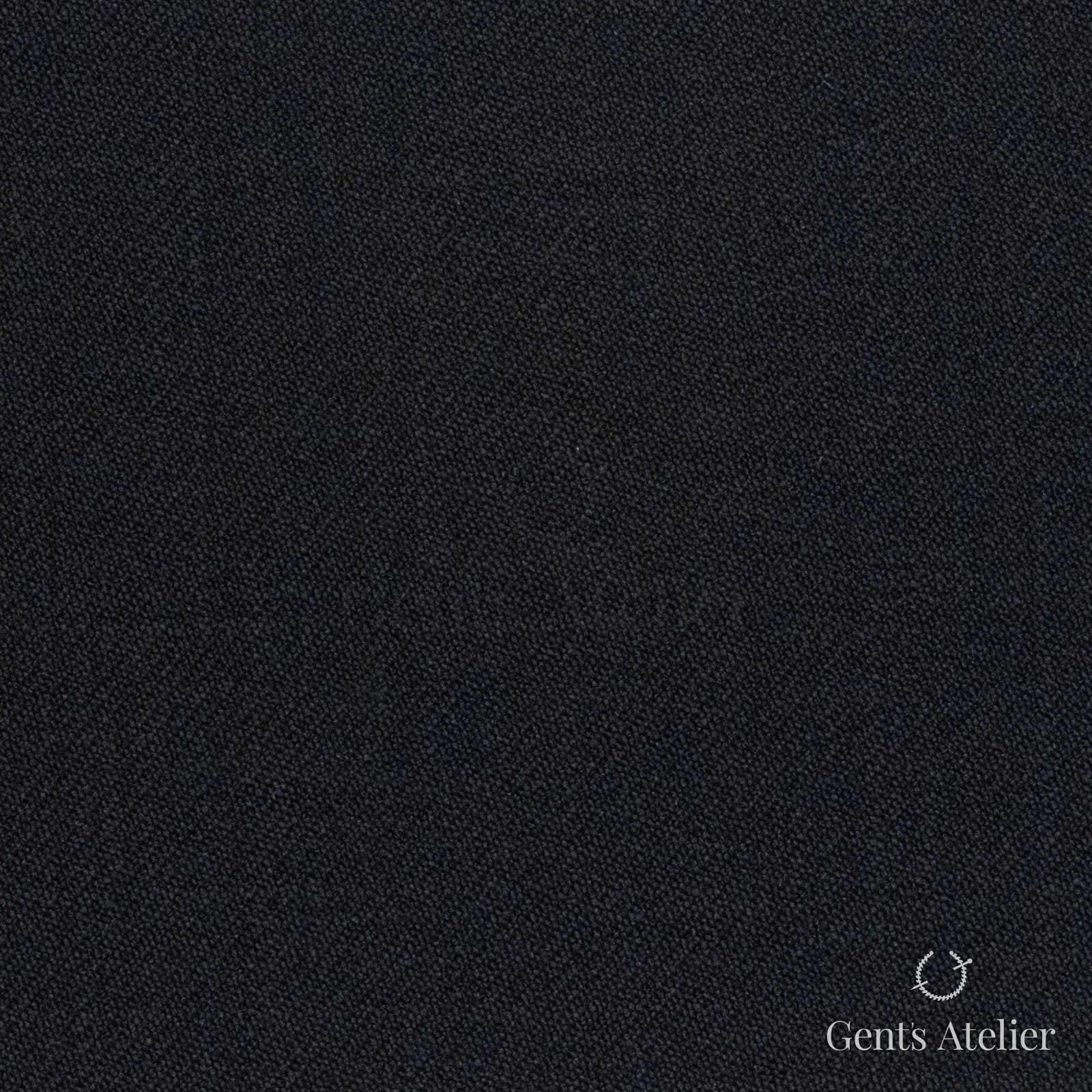 Костюмная ткань Marzoni 721 - 017 / 900 — Чёрный, однотонная, 100% шерсть