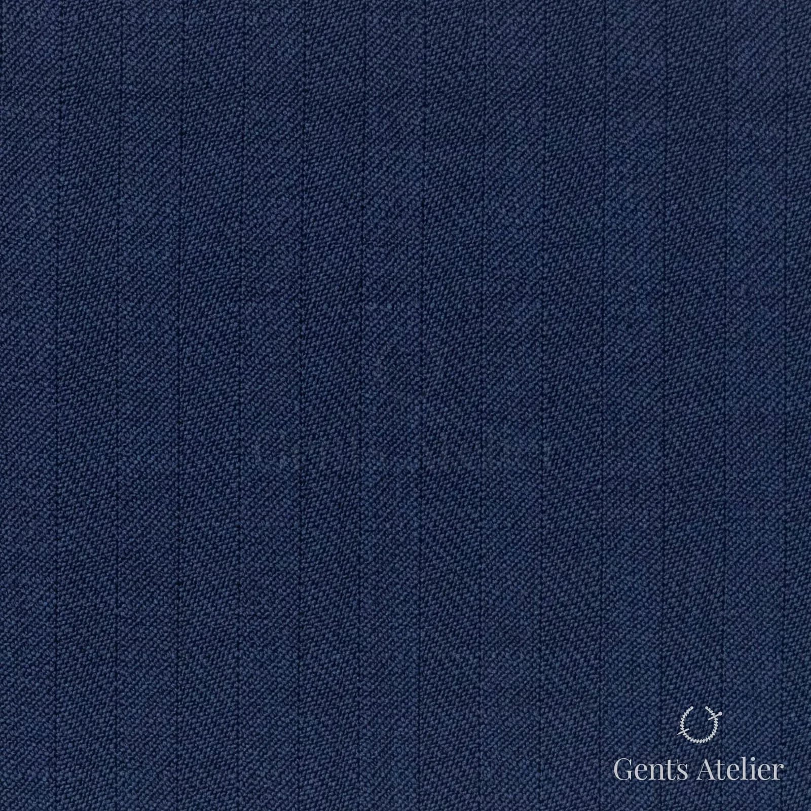 Костюмная ткань Marzoni 723 - 038 / 1200 — Синий, полоса, 100% шерсть