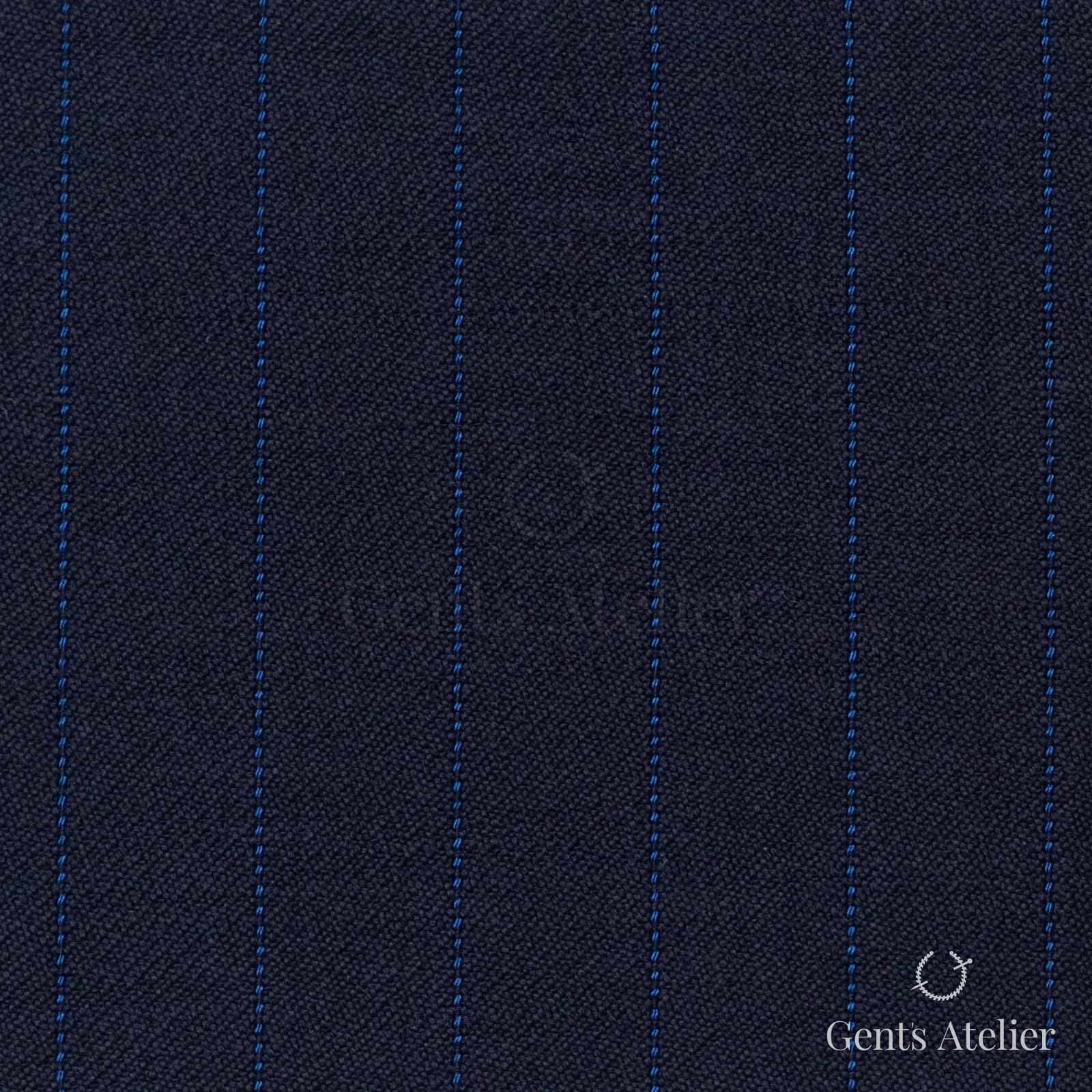 Костюмная ткань Marzoni 621 - 007 / 800 — Тёмно-синий, полоса, 100% шерсть