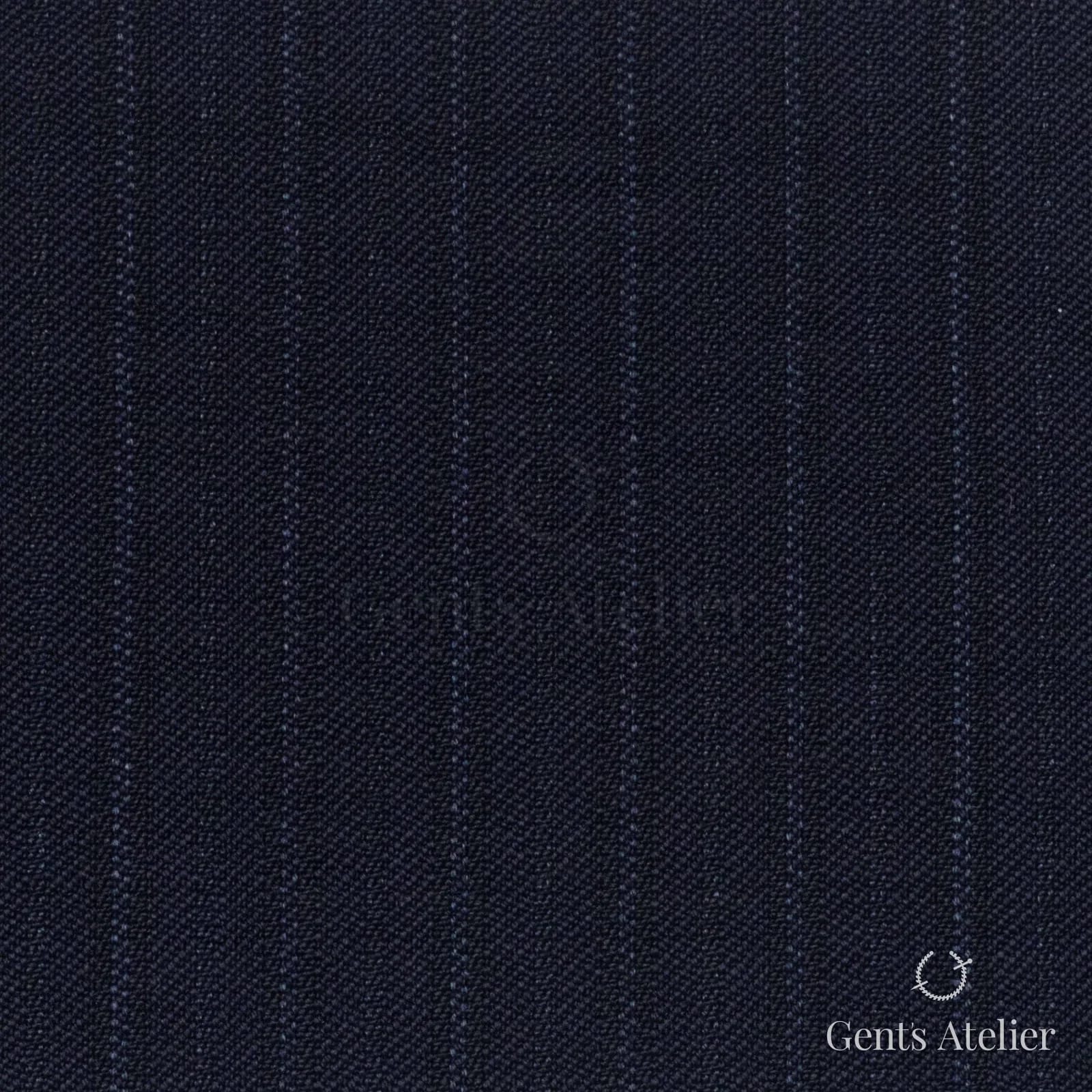 Костюмная ткань Marzoni 621 - 096 / 800 — Тёмно-синий, полоса, 100% шерсть