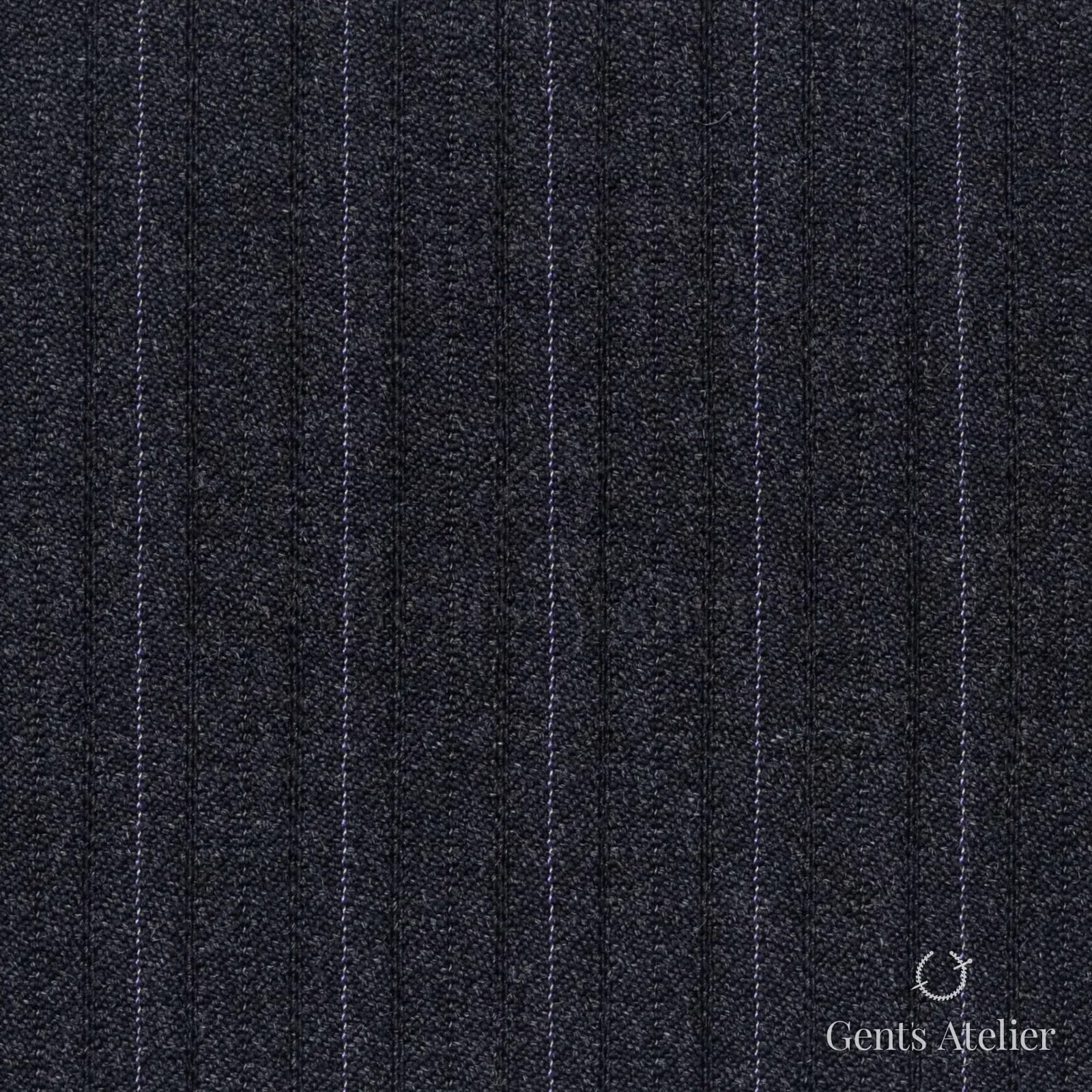 Костюмная ткань Marzoni 621 - 103 / 900 — Серый / Lavender, полоса, 100% шерсть