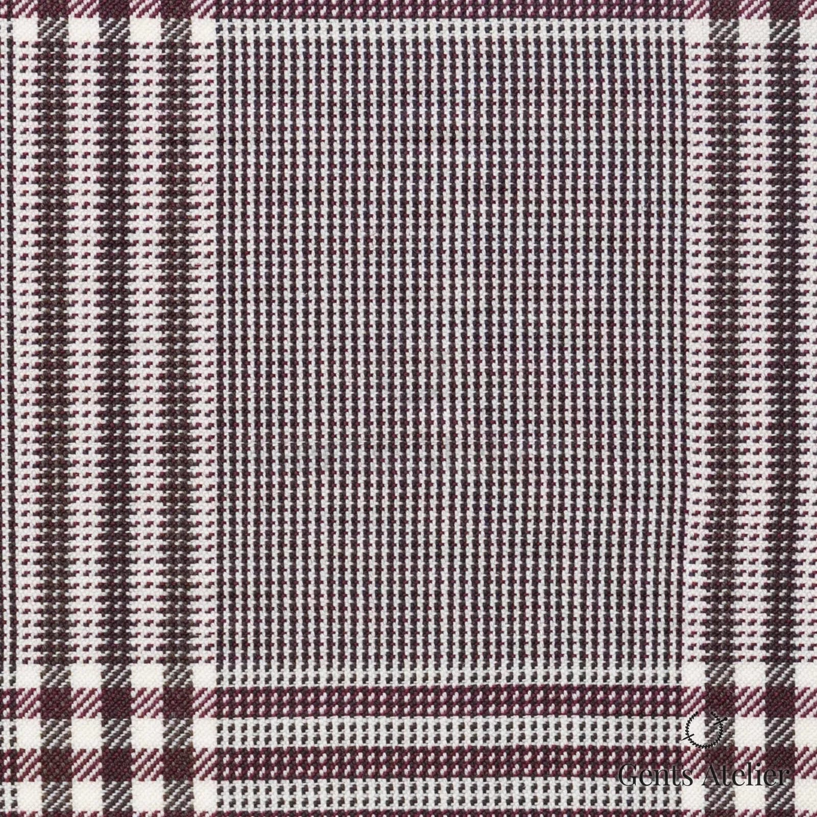 Костюмная ткань Marzoni 631 - 026 / 900 — Коричневый, оконная клетка, 100% шерсть