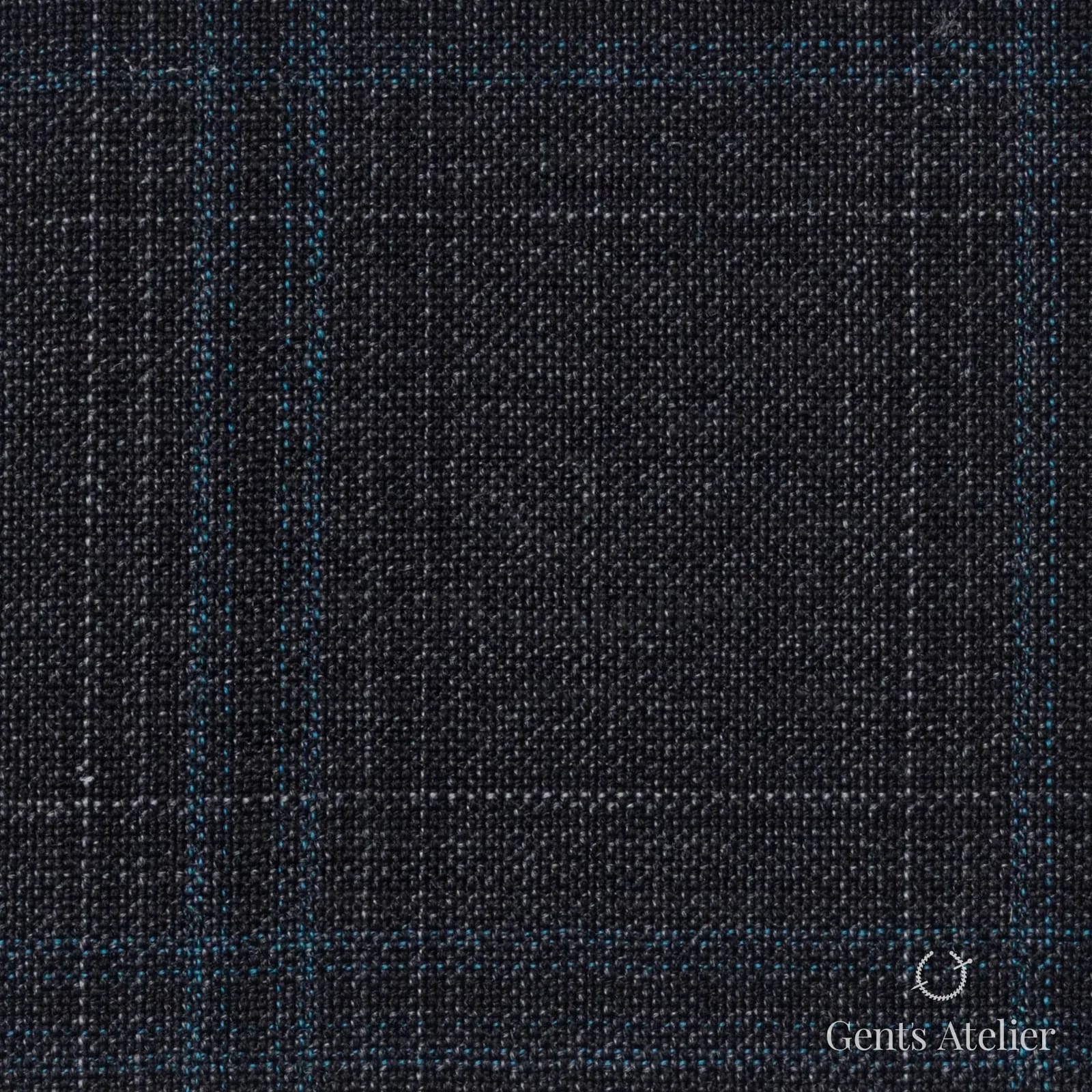 Костюмная ткань Marzoni 651 - 783 / 1000 — Серый / Зелёный, оконная клетка, 100% шерсть
