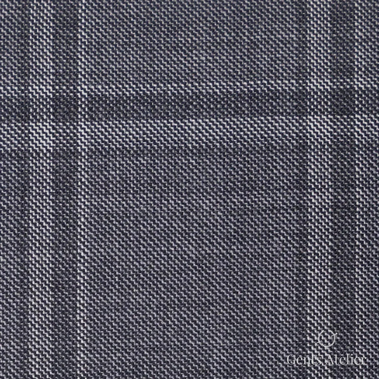 Костюмная ткань Marzoni 600 - 320 / 900 — Серый, оконная клетка, 100% шерсть