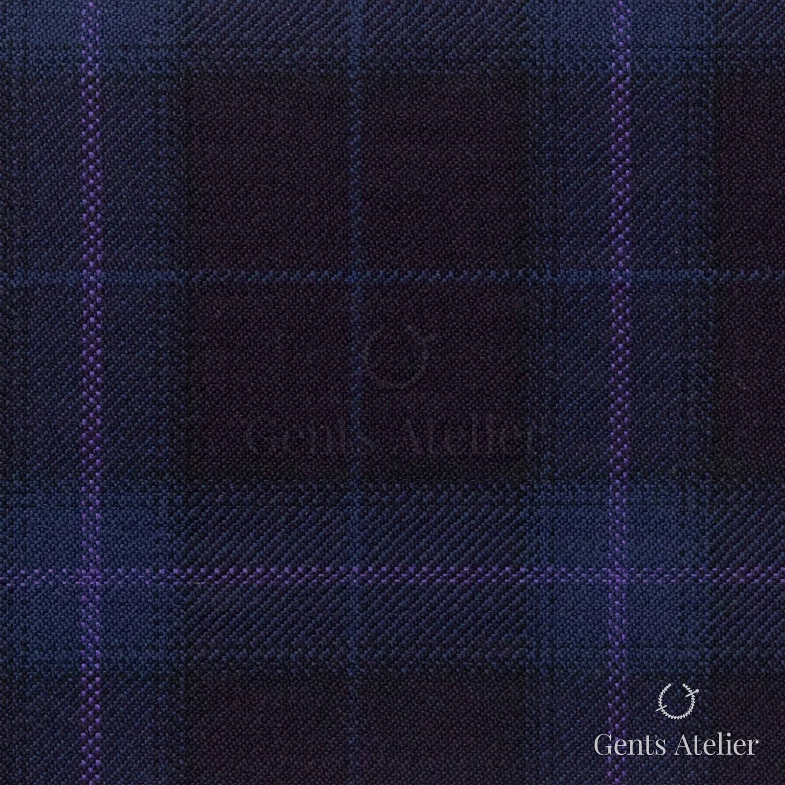 Костюмная ткань Marzoni 600 - 429 / 900 — Бордовый / Фиолетовый, оконная клетка, 100% шерсть