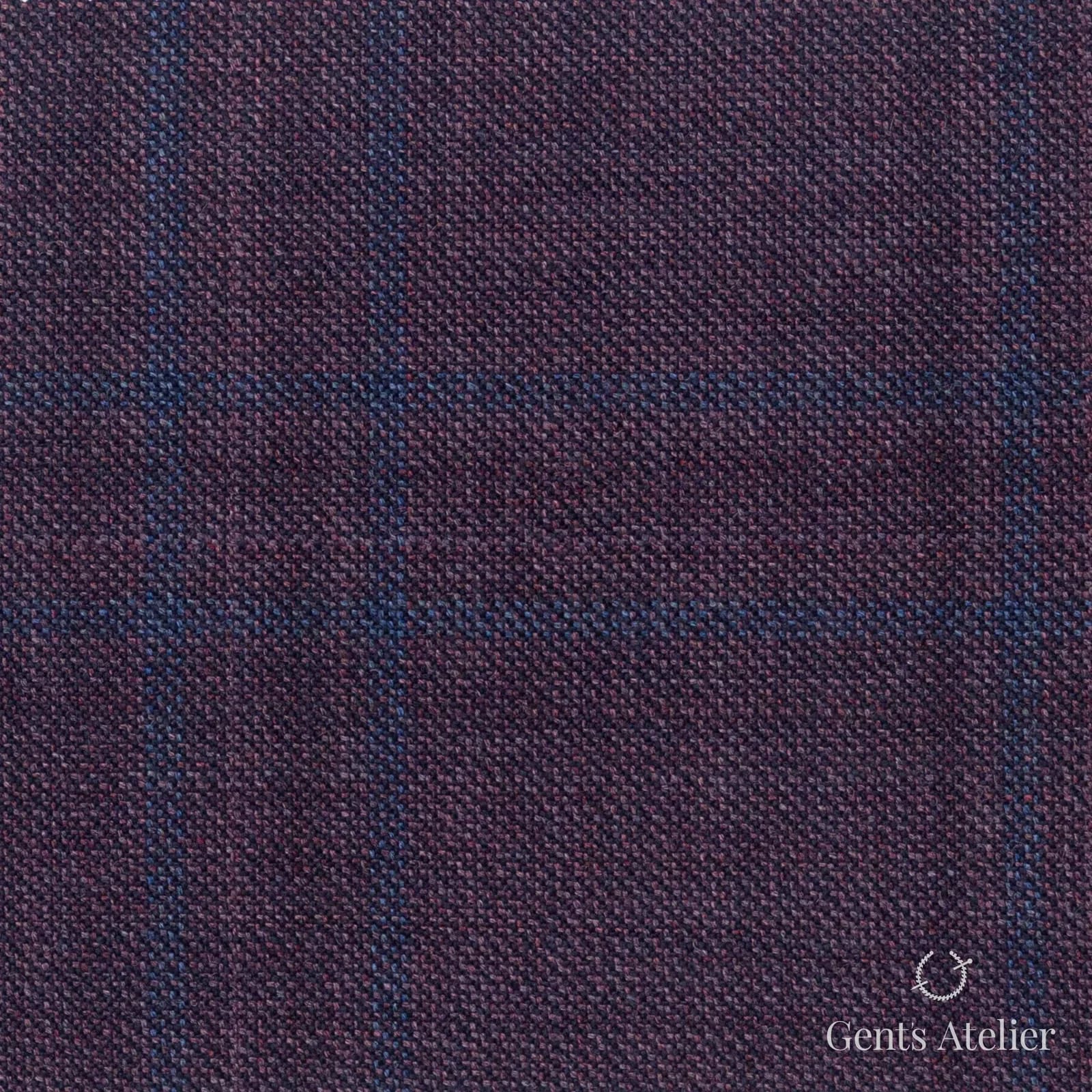 Костюмная ткань Marzoni 600 - 431 / 900 — Бордовый / Зелёный, оконная клетка, 100% шерсть