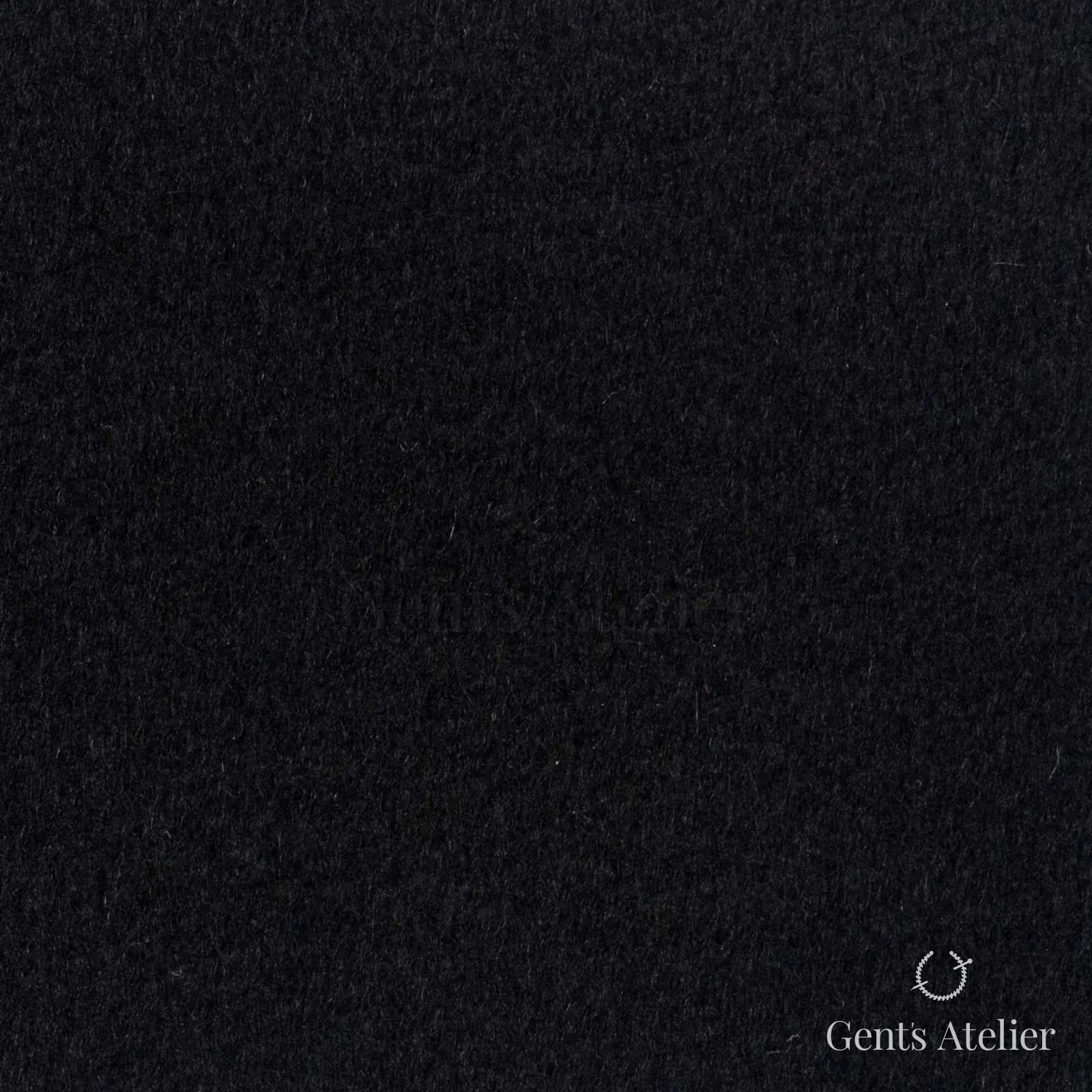 Костюмная ткань Marzoni 665 - 149 / 1600 — Чёрный, однотонная, 90% шерсть, 10% кашемир