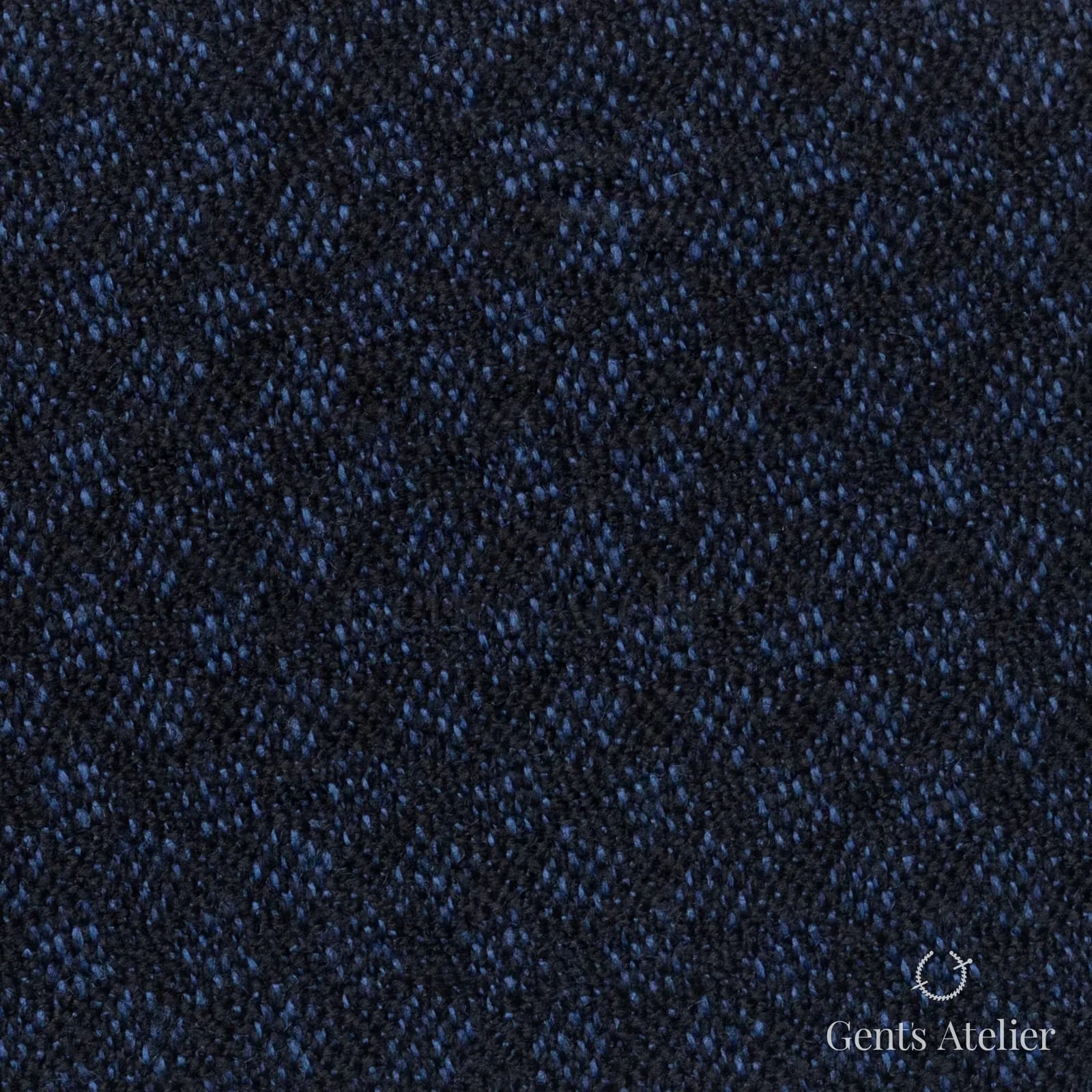 Костюмная ткань Marzoni 641 - 103 / 900 — Dark Blue, меланж, 100% шерсть