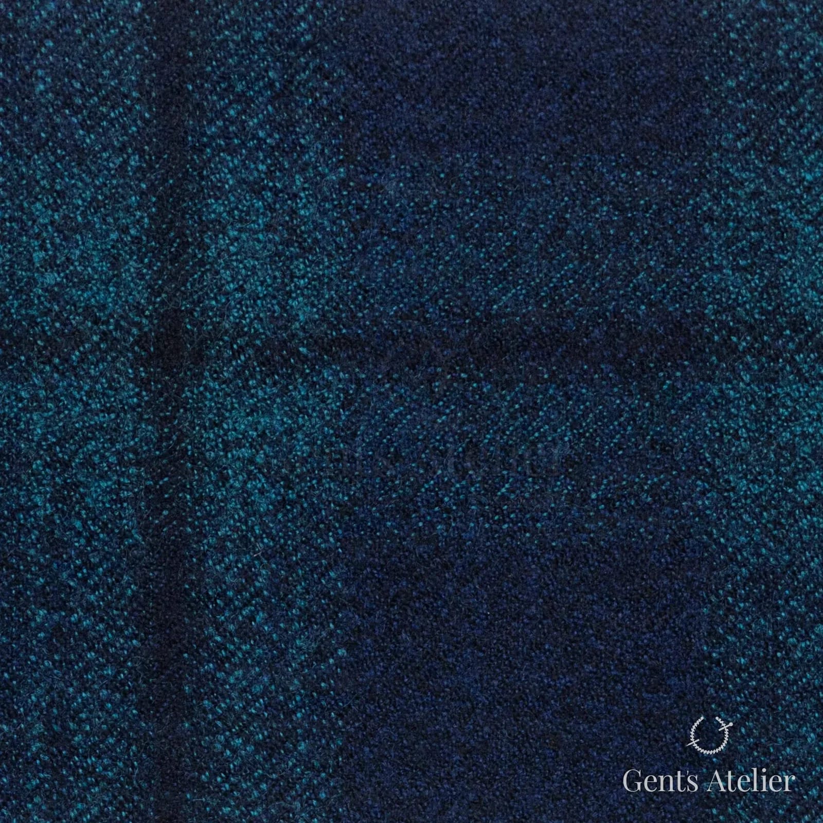 Костюмная ткань Marzoni 651 - 654 / 1200 — Синий / Teal, оконная клетка, 100% шерсть