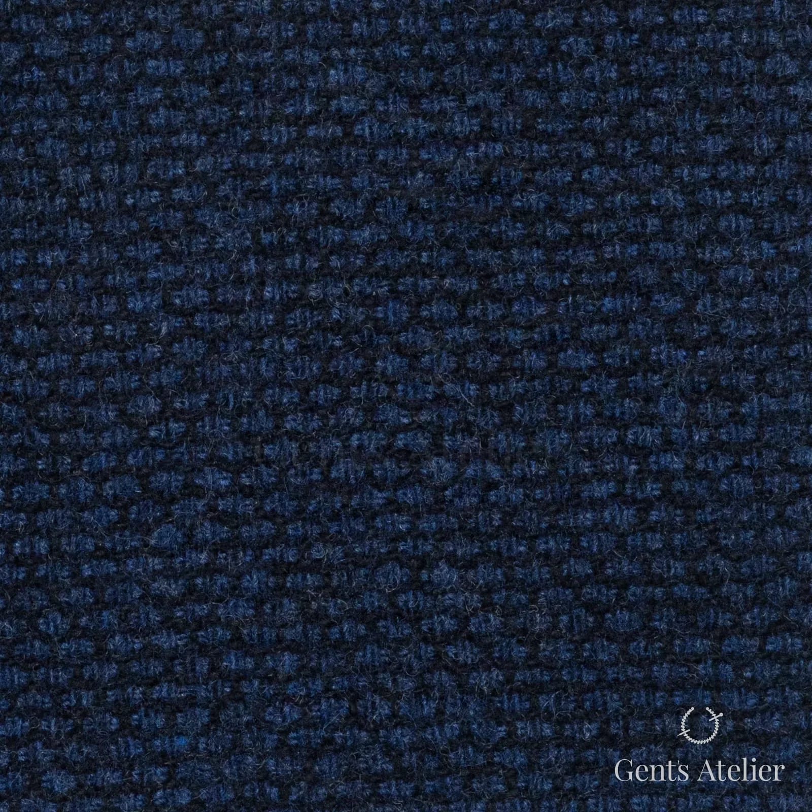 Костюмная ткань Marzoni 651 - 680 / 1200 — Синий, меланж, 90% шерсть, 10% кашемир