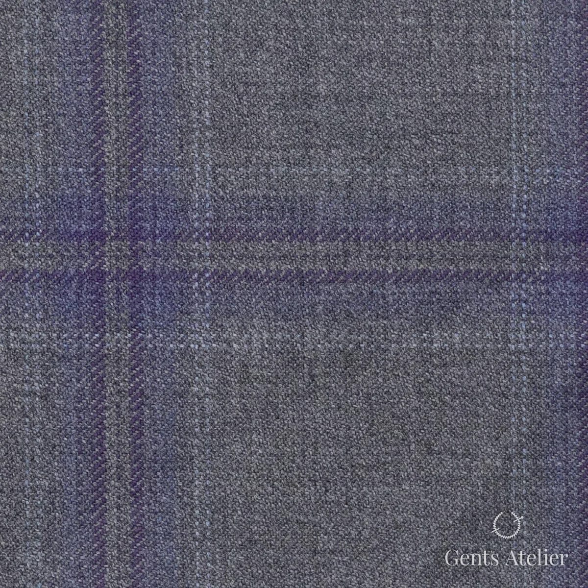 Костюмная ткань Marzoni 600 - 391 / 900 — Бордовый / Синий, виндоупейн, 100% шерсть