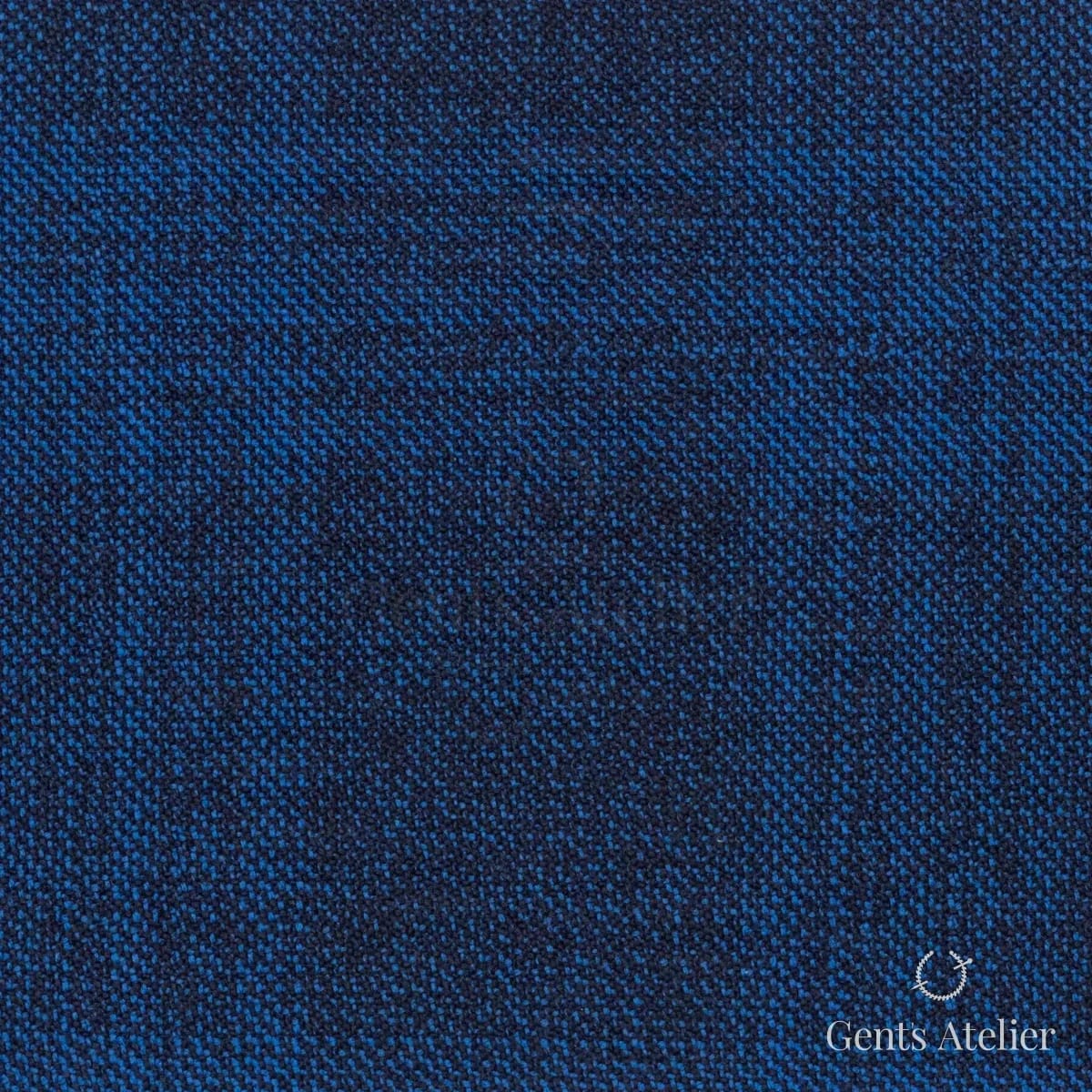 Костюмная ткань Marzoni 600 - 470 / 1000 — Тёмно-синий / Синий, меланж, 100% шерсть