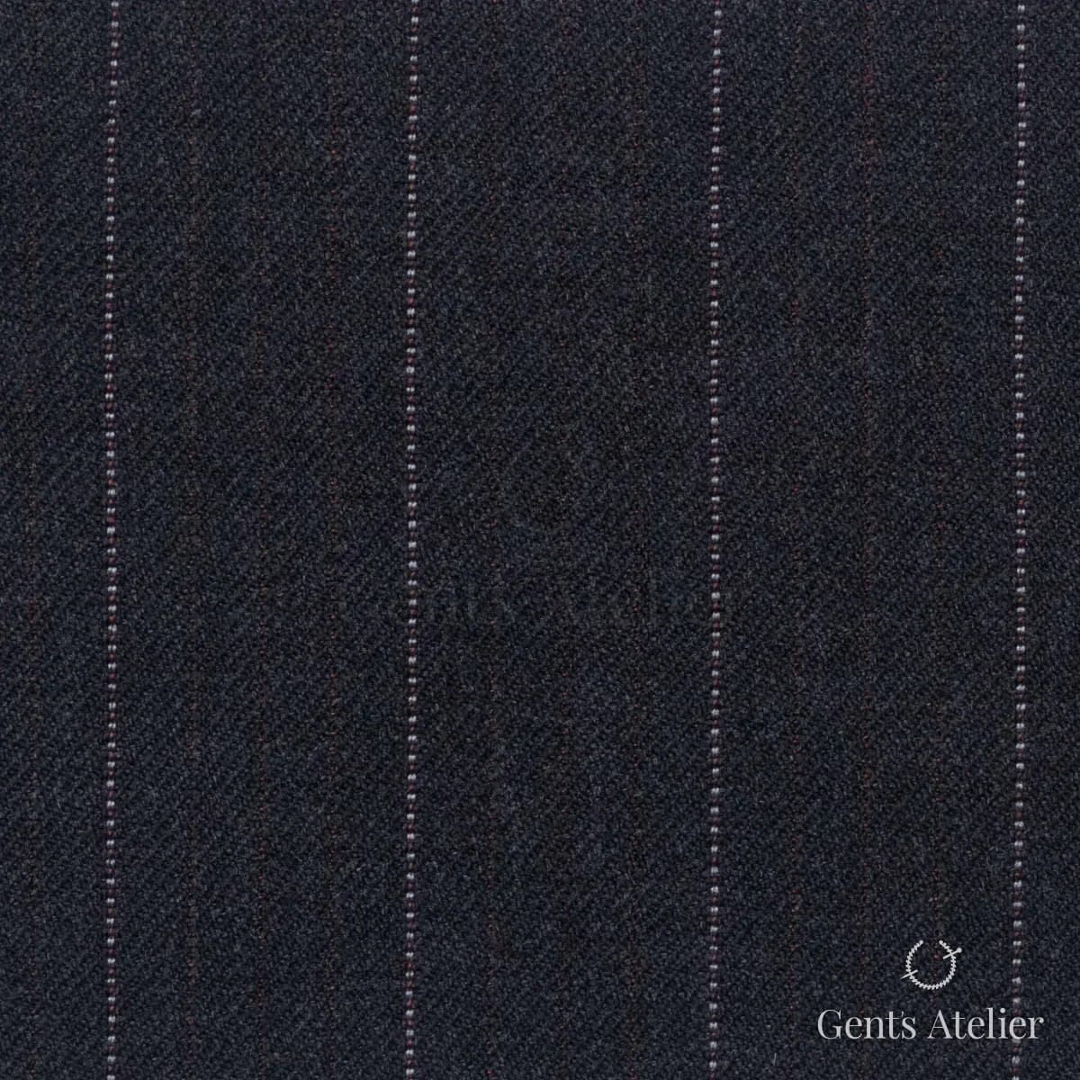 Костюмная ткань Marzoni 602 - 419 / 700 — Тёмно-серый / Розовый, в полоску, 100% шерсть