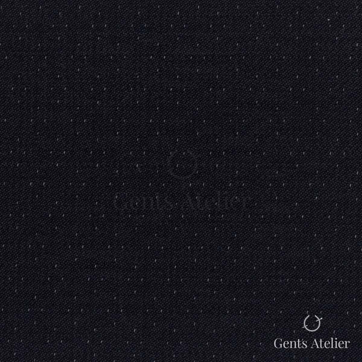 Костюмная ткань Marzoni 606 - 306 / 800 — Чёрный / Белый, пике, 100% шерсть