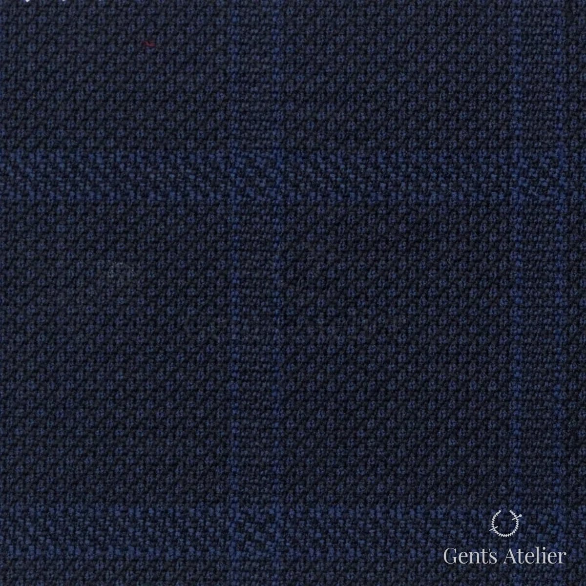 Костюмная ткань Marzoni 606 - 384 / 800 — Тёмно-синий, меланж, 100% шерсть