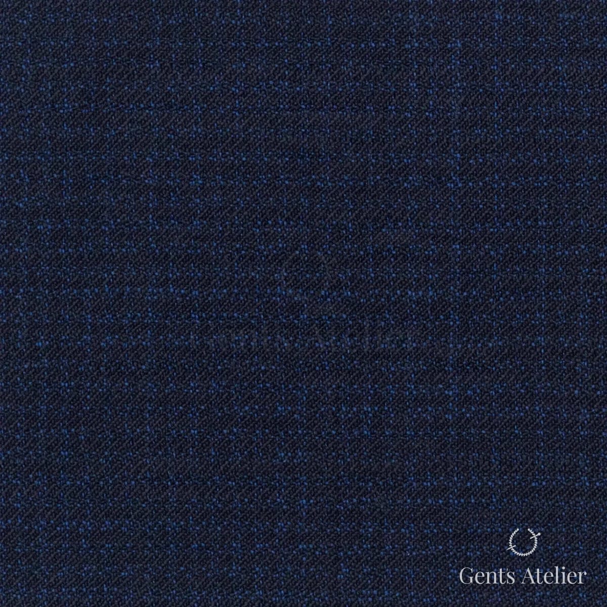 Костюмная ткань Marzoni 609 - 413 / 1000 — Тёмно-синий / Чёрный, в клетку, 100% шерсть