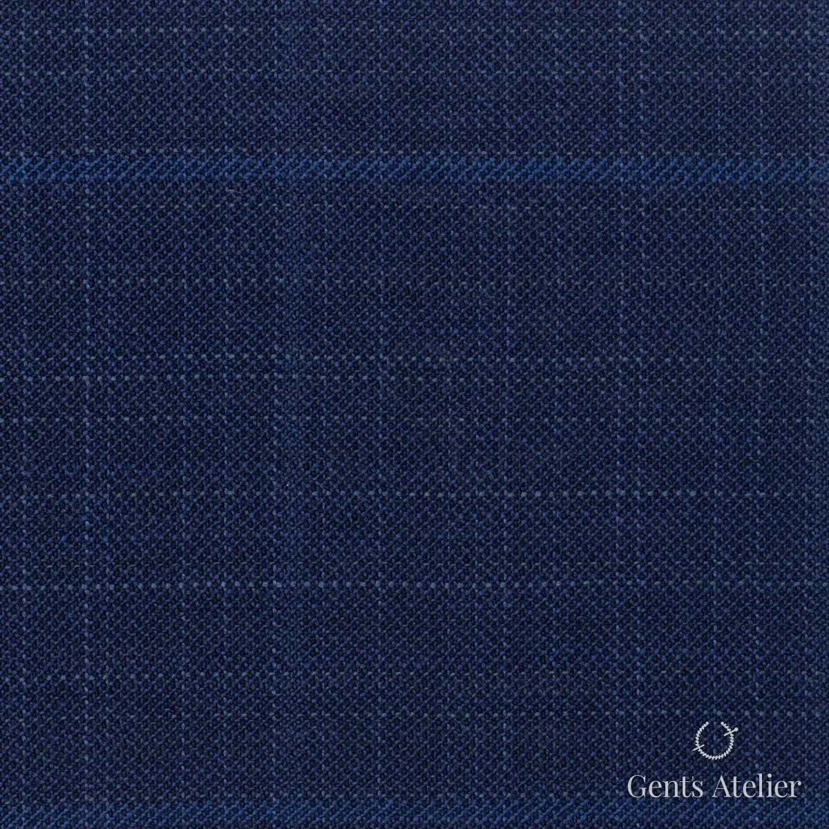 Костюмная ткань Marzoni 609 - 750 / 1000 — Синий, однотонная, 100% шерсть