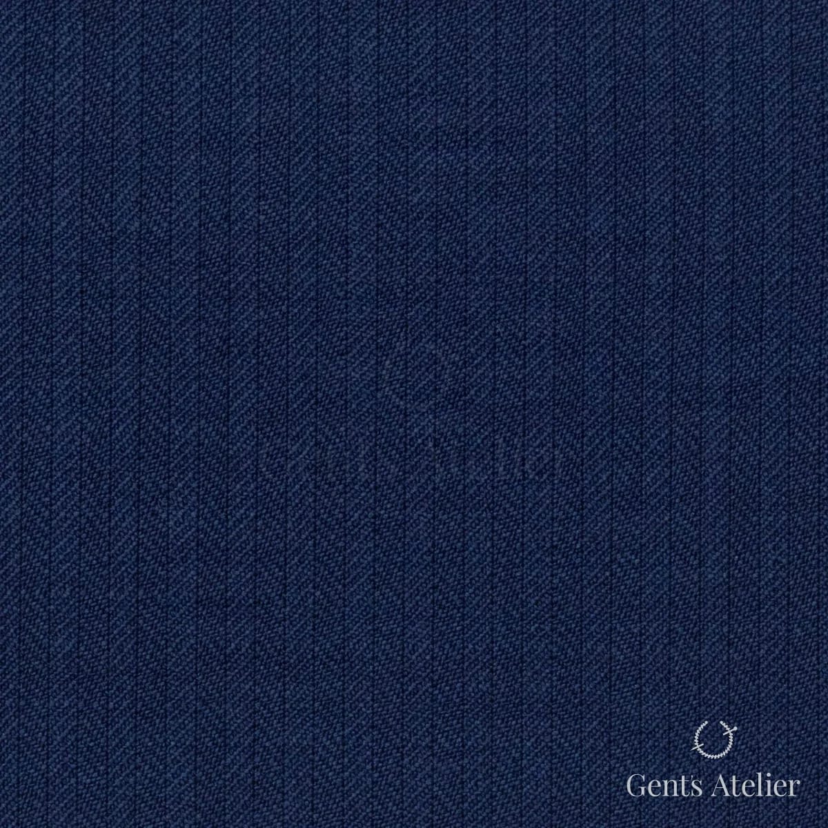 Костюмная ткань Marzoni 609 - 768 / 1000 — Синий, в полоску, 100% шерсть