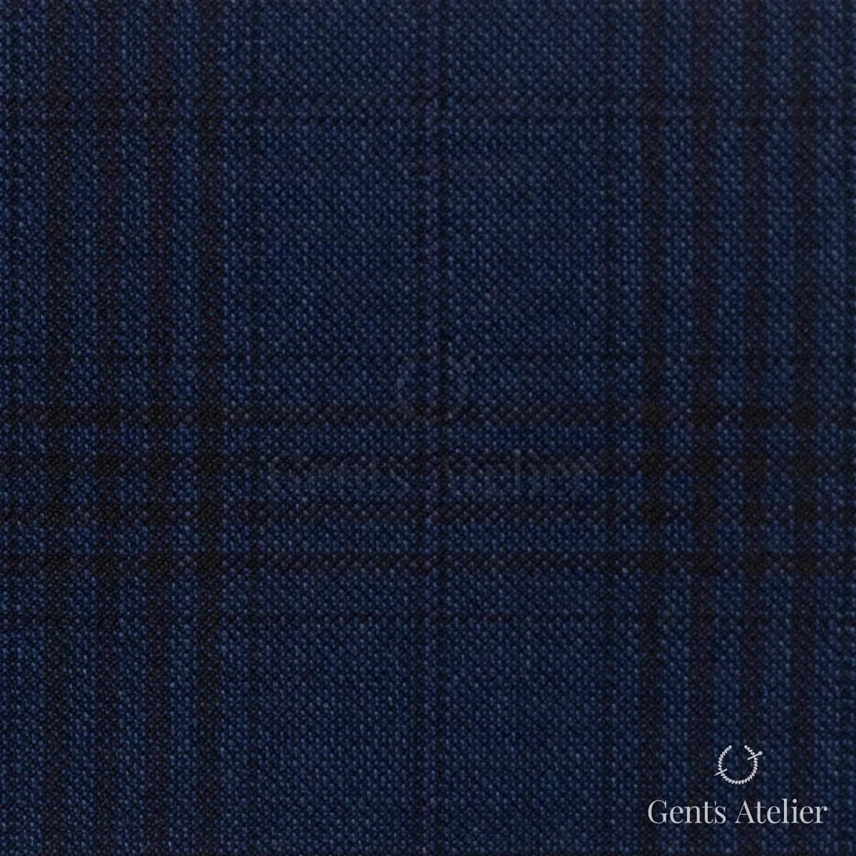 Костюмная ткань Marzoni 621 - 105 / 900 — Синий, виндоупейн, 100% шерсть