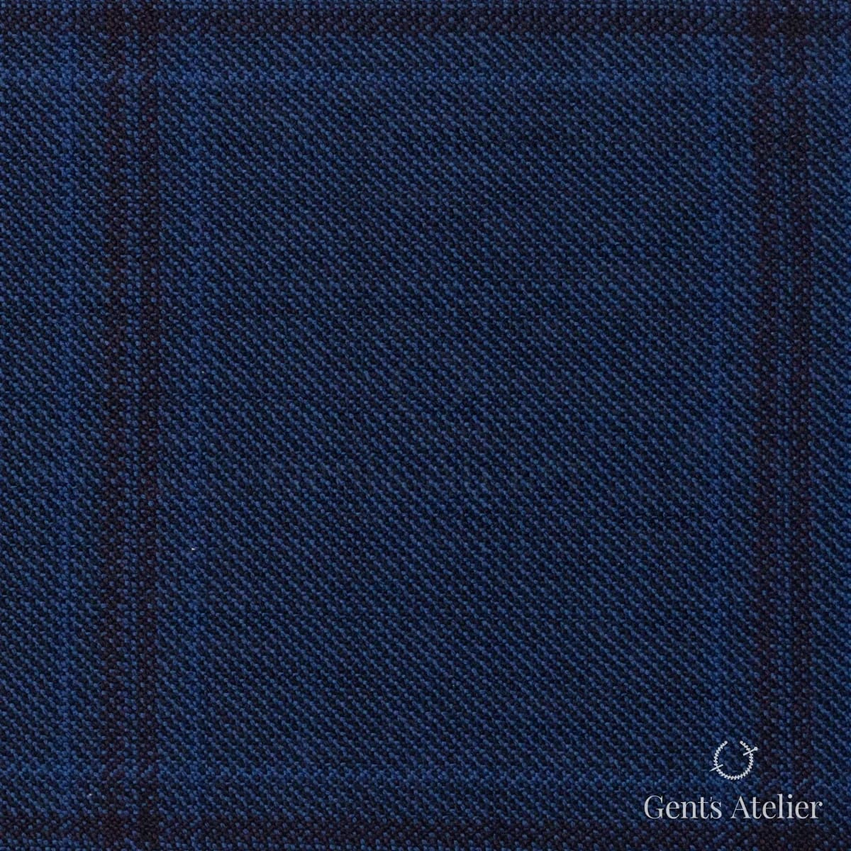 Костюмная ткань Marzoni 631 - 056 / 900 — Синий, однотонная, 100% шерсть