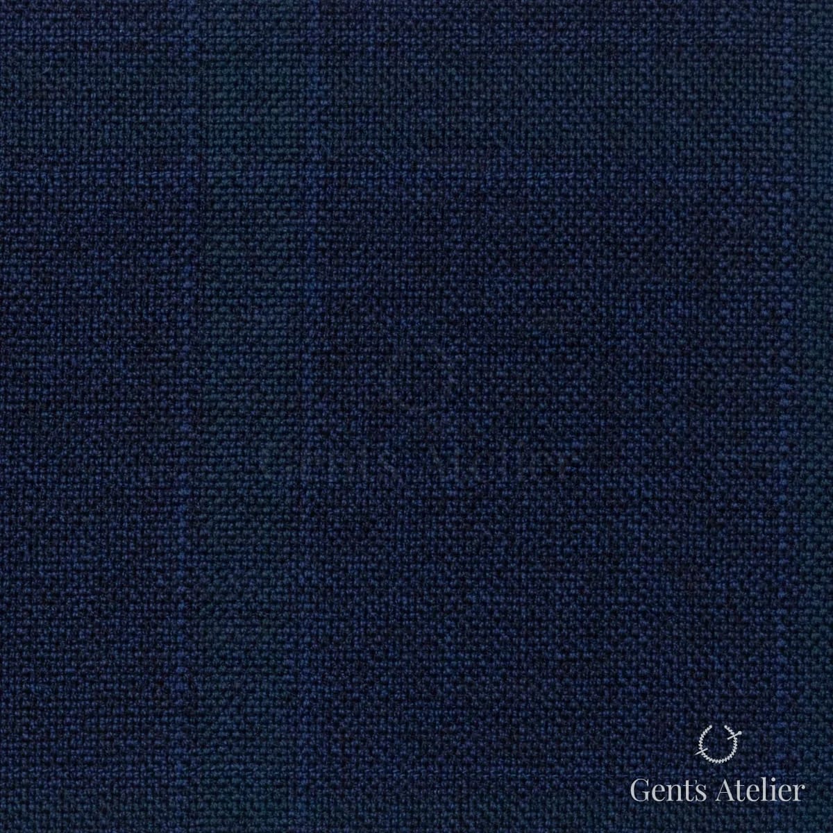 Костюмная ткань Marzoni 651 - 746 / 1200 — Тёмно-синий / Зелёный, меланж, 100% шерсть