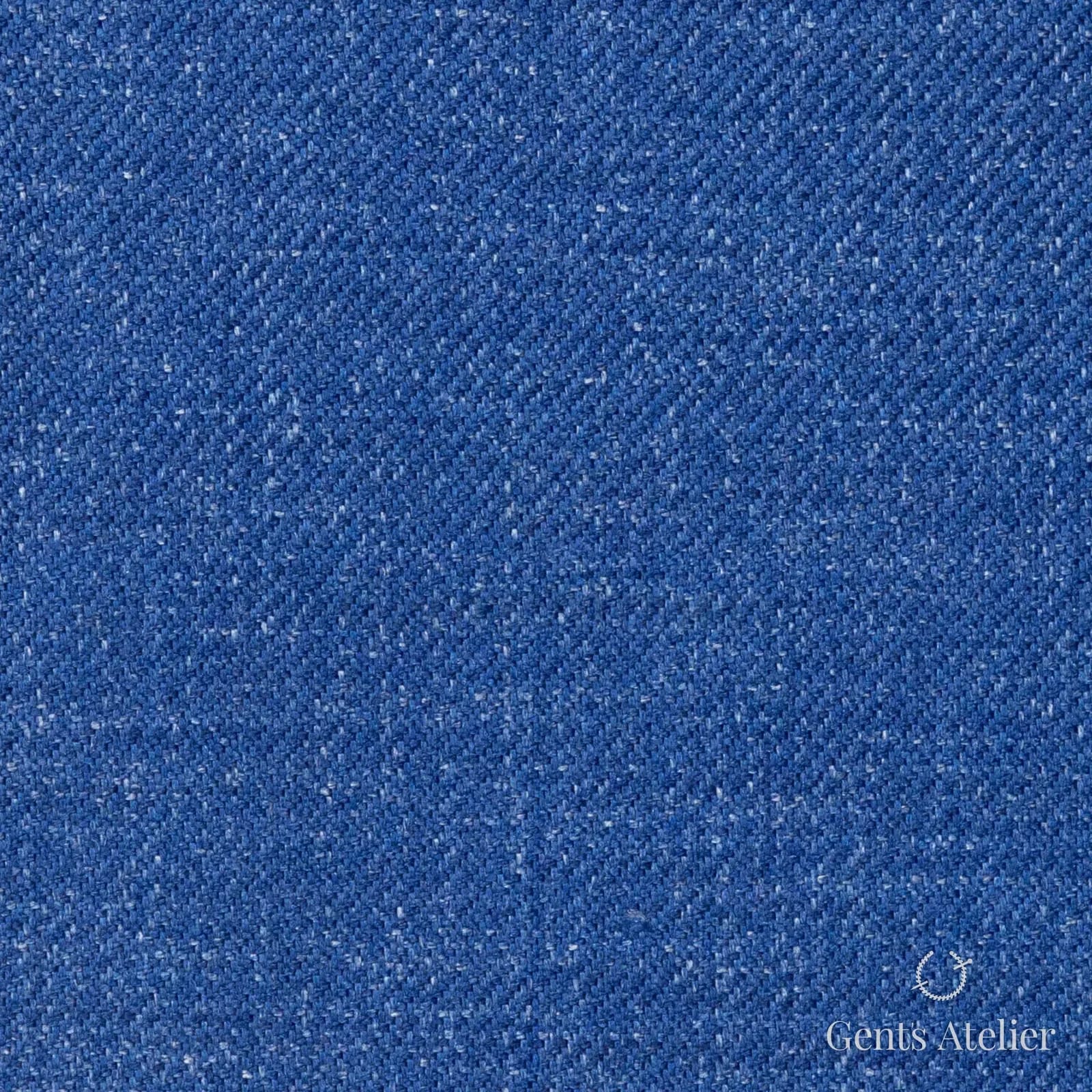 Костюмная ткань Marzoni 611 - 515 / 1300 — Синий, меланж, 100% шёлк
