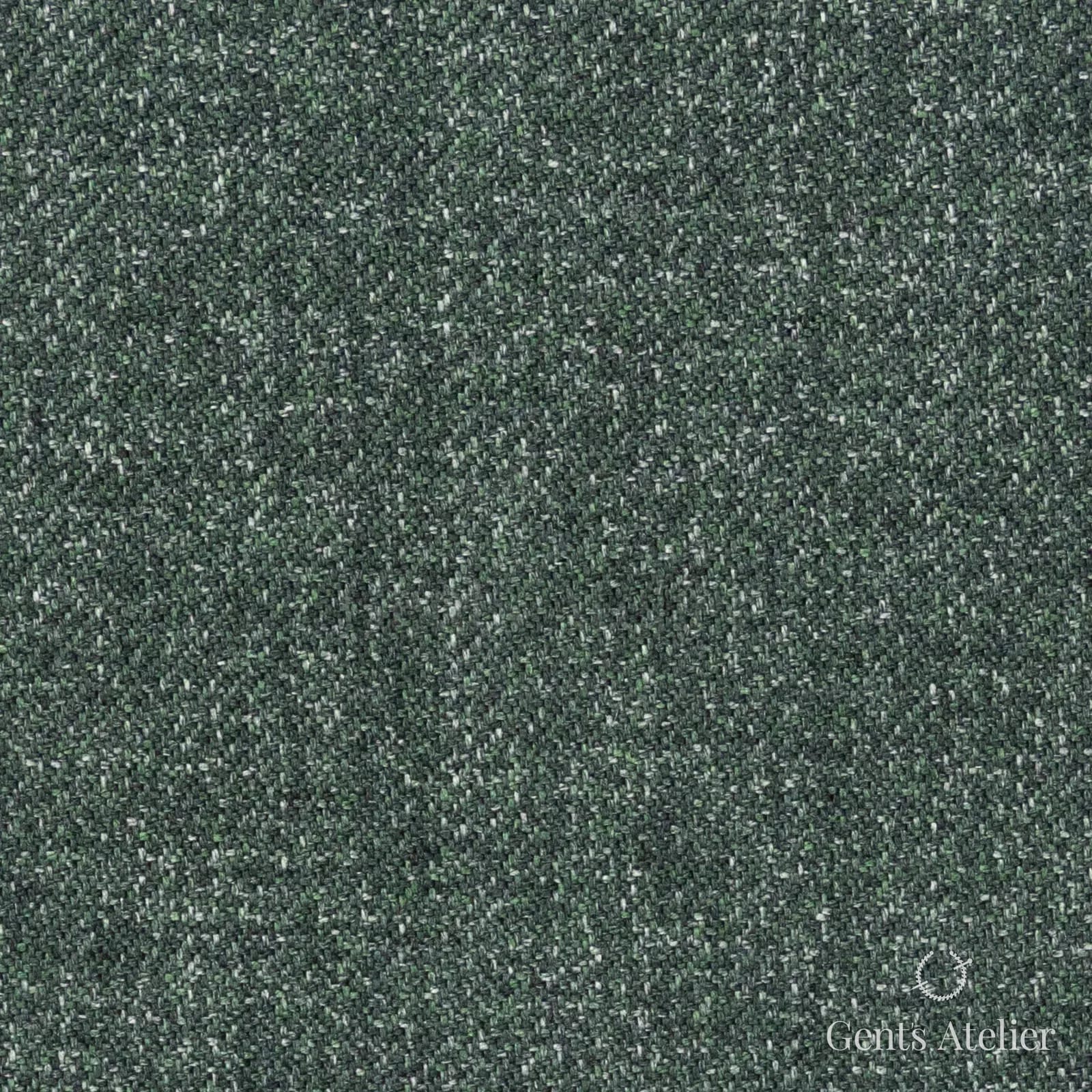 Костюмная ткань Marzoni 611 - 517 / 1300 — Зелёный, меланж, 100% шёлк
