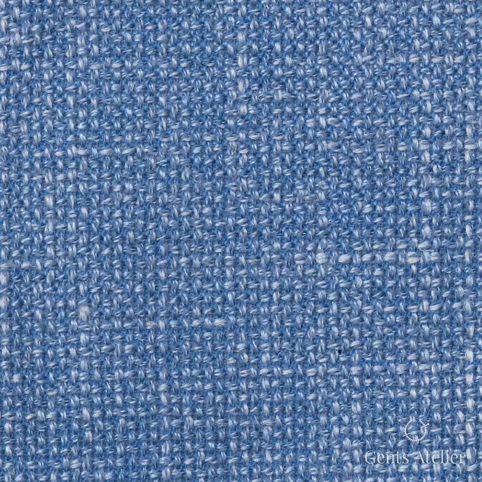 Костюмная ткань Marzoni 655 - 552 / 1200 — Sky Blue, меланж, 60% шерсть, 18% лён, 18% шёлк, 4% кашемир