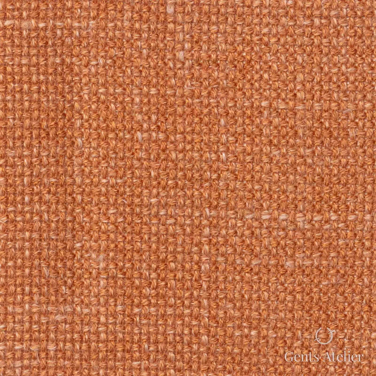 Костюмная ткань Marzoni 655 - 558 / 1200 — Orange, меланж, 60% шерсть, 18% лён, 18% шёлк, 4% кашемир