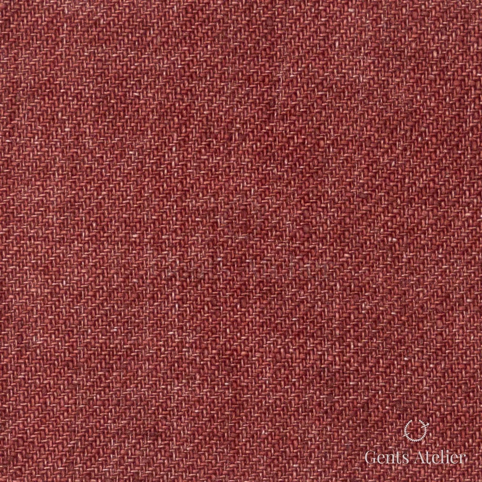 Костюмная ткань Marzoni 605 - 745 / 800 — Brick, однотонная, 100% лён
