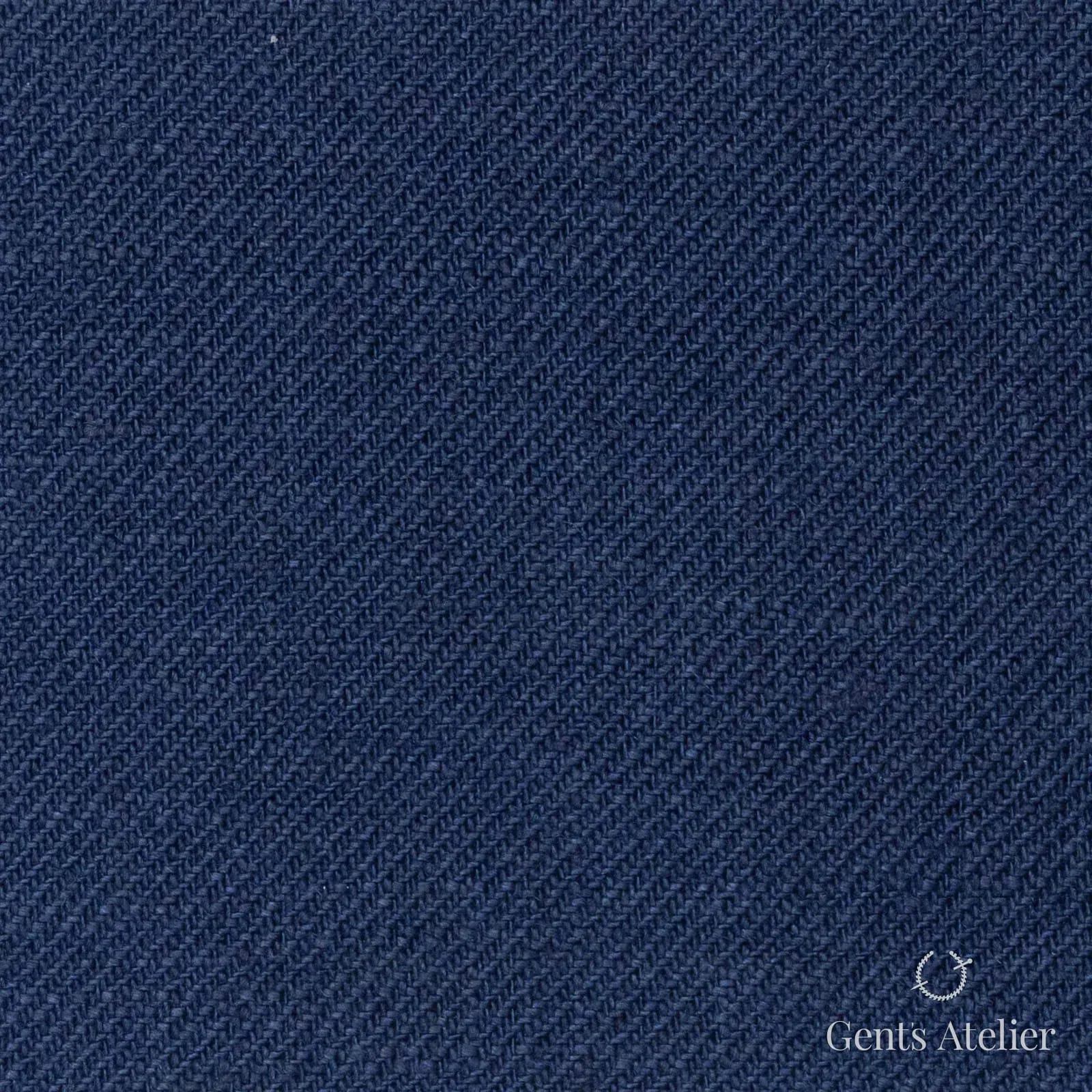 Костюмная ткань Marzoni 613 - 014 / 800 — Тёмно-синий, однотонная, 100% лён