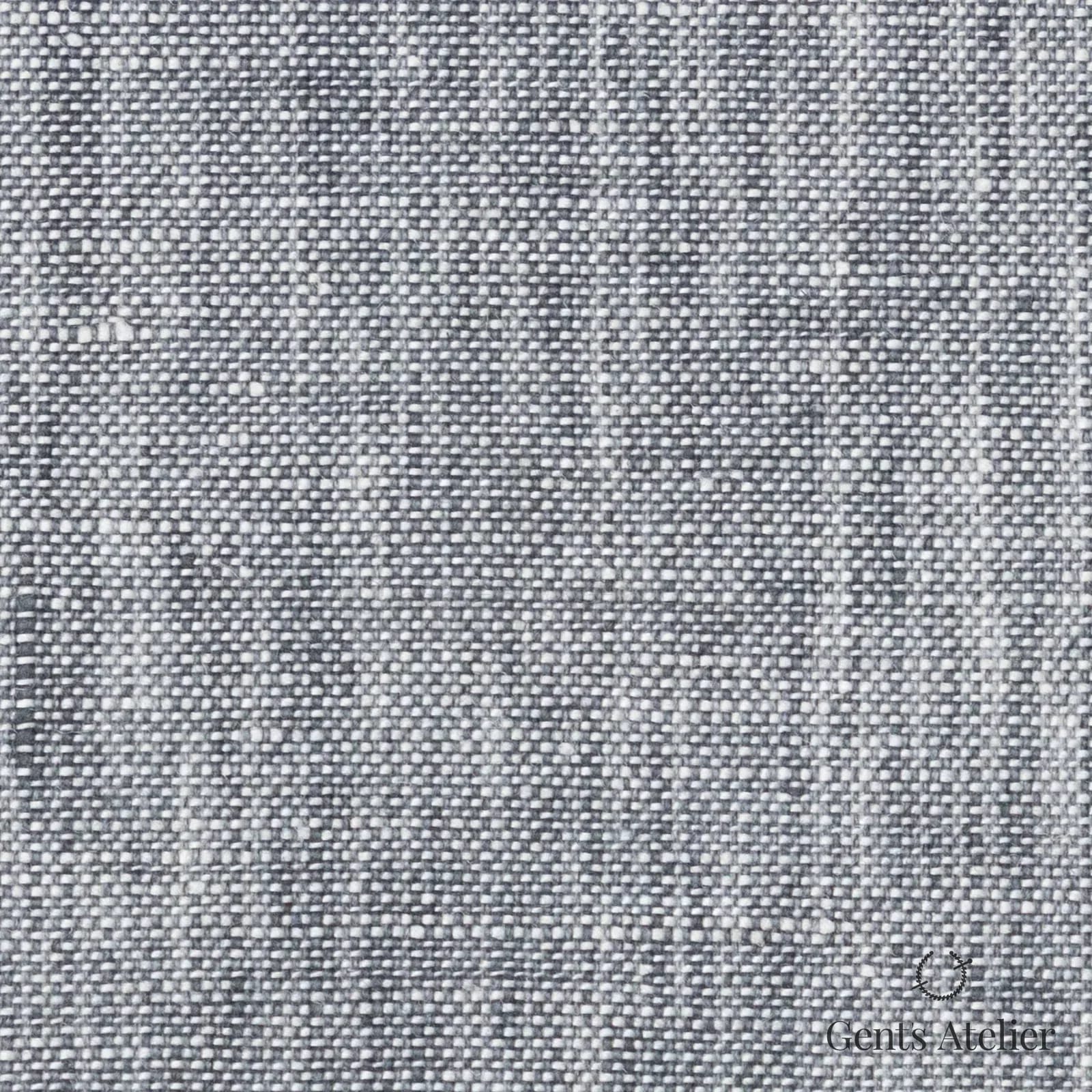Костюмная ткань Marzoni 613 - 518 / 700 — Светло-серый, меланж, 100% лён