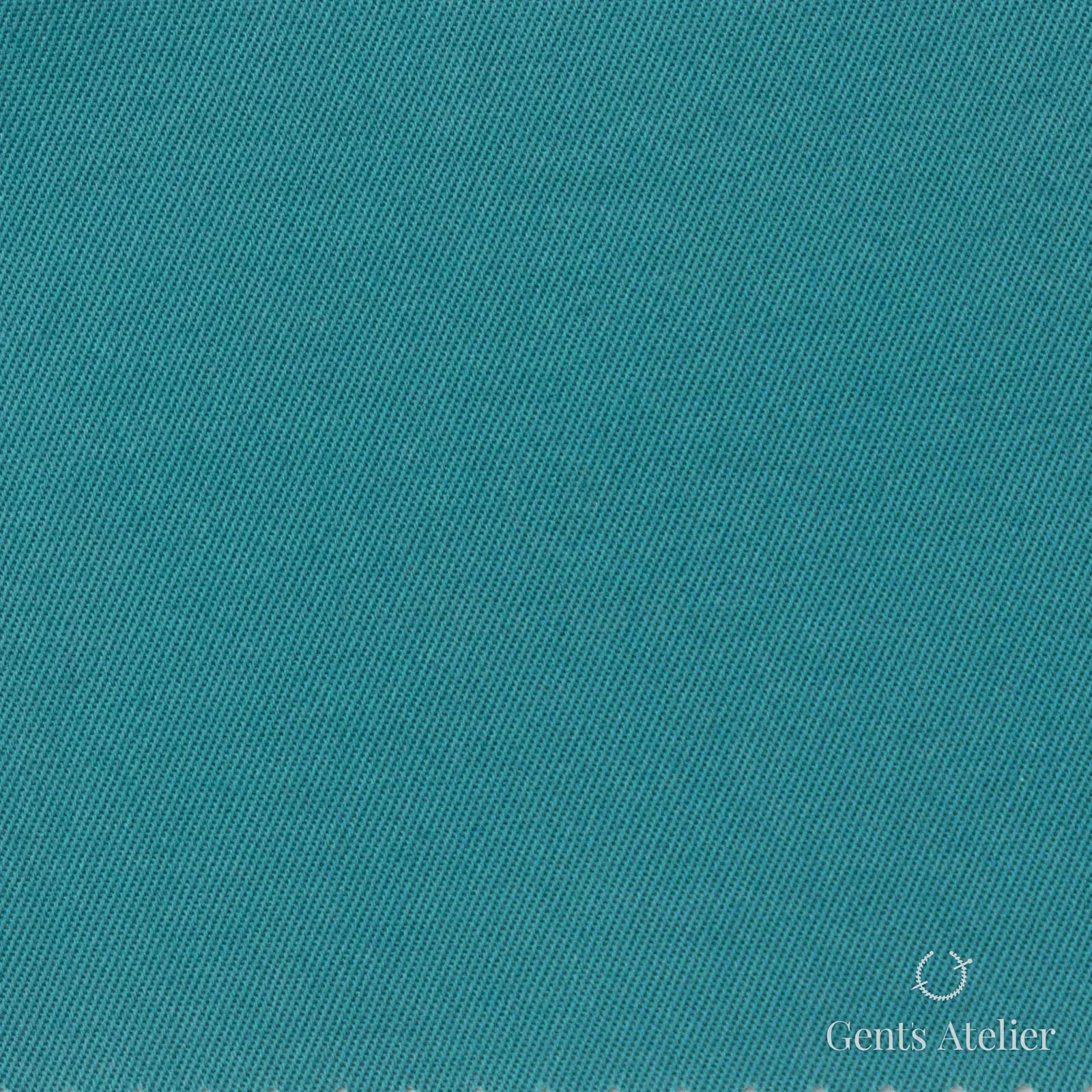 Костюмная ткань Marzoni 614 - 319 / 500 — Teal, однотонная, 97% supima, 3% лайкра